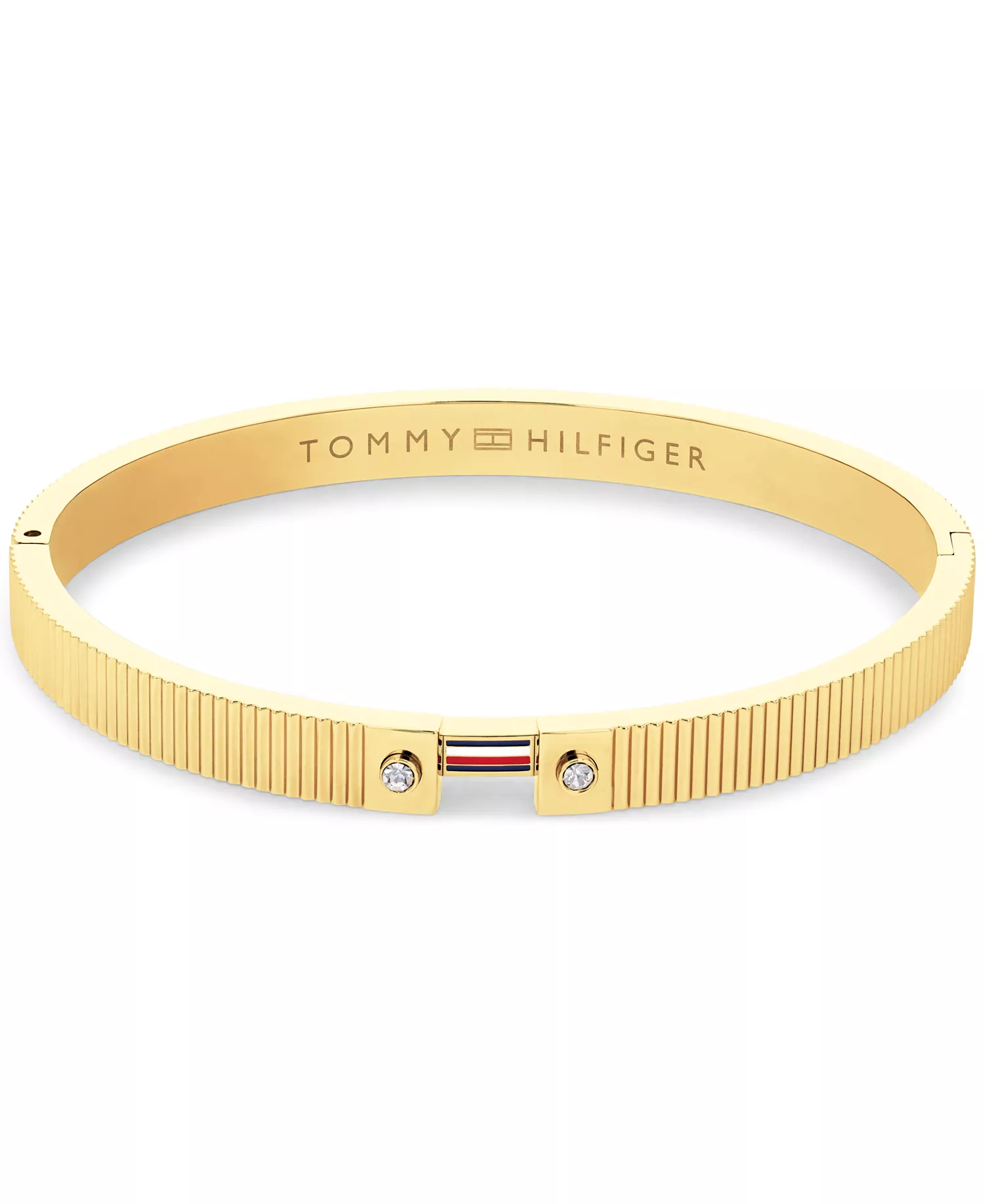 Women's Stripes Gold-Plated Stainless Steel Bracelet - Gold - ONE SIZE
