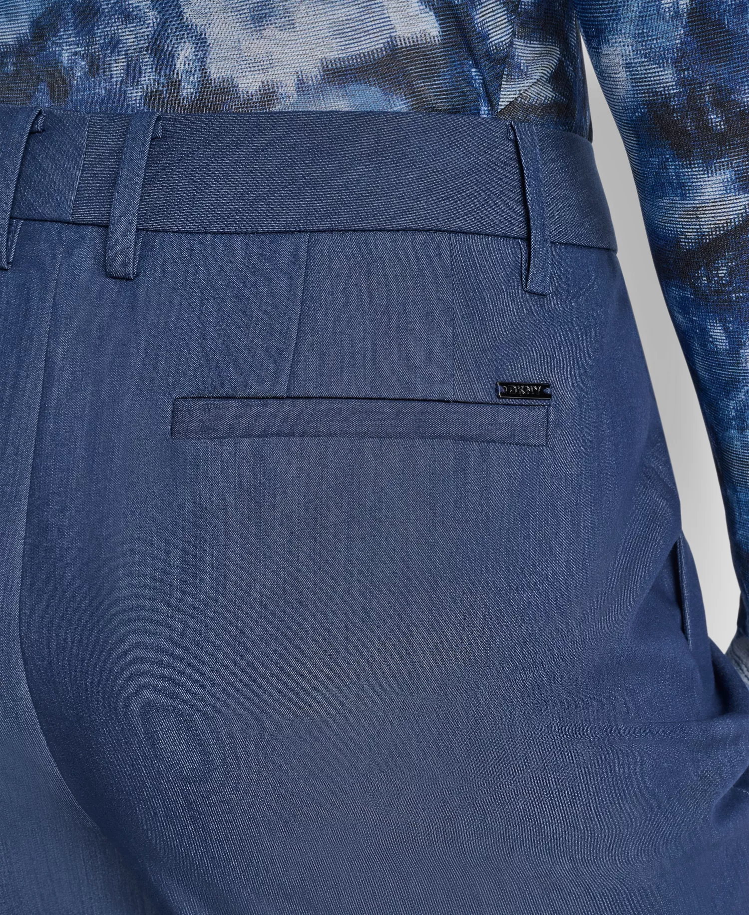 Women's Pintuck Fit and Flare Pants - Hudson Blue - 10