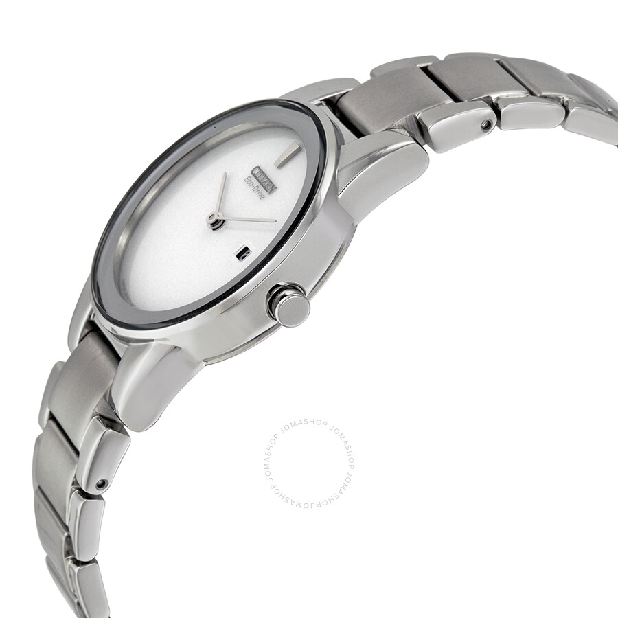 Citizen Axiom Eco-Drive Silver Dial Stainless Steel Ladies Watch
