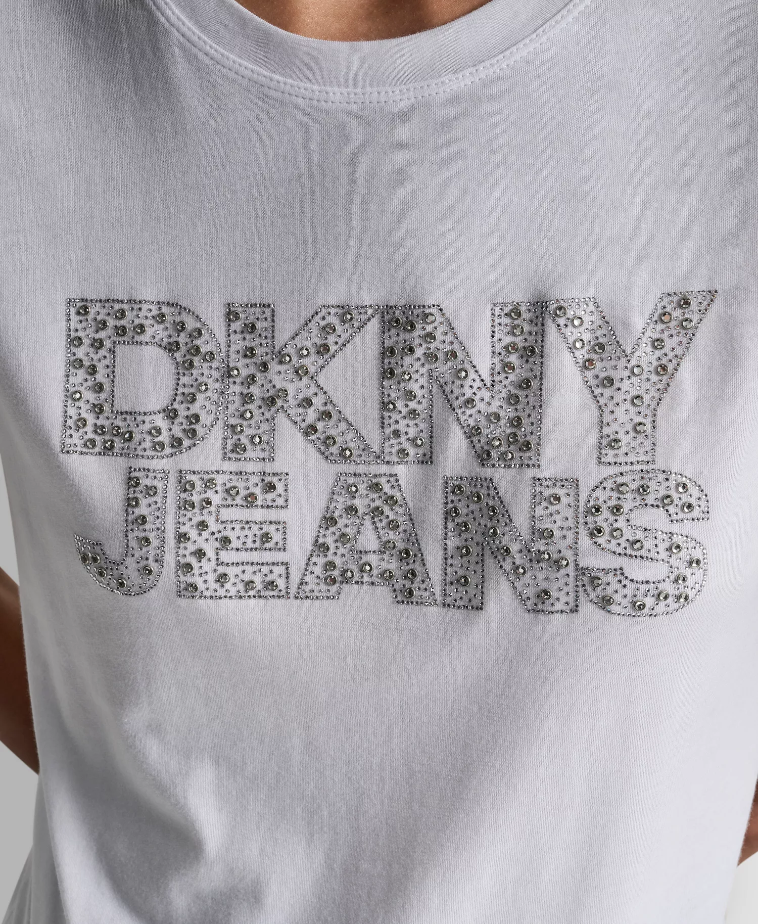 Women's Short Sleeve Crewneck T-shirt - White/Clear Silver - M
