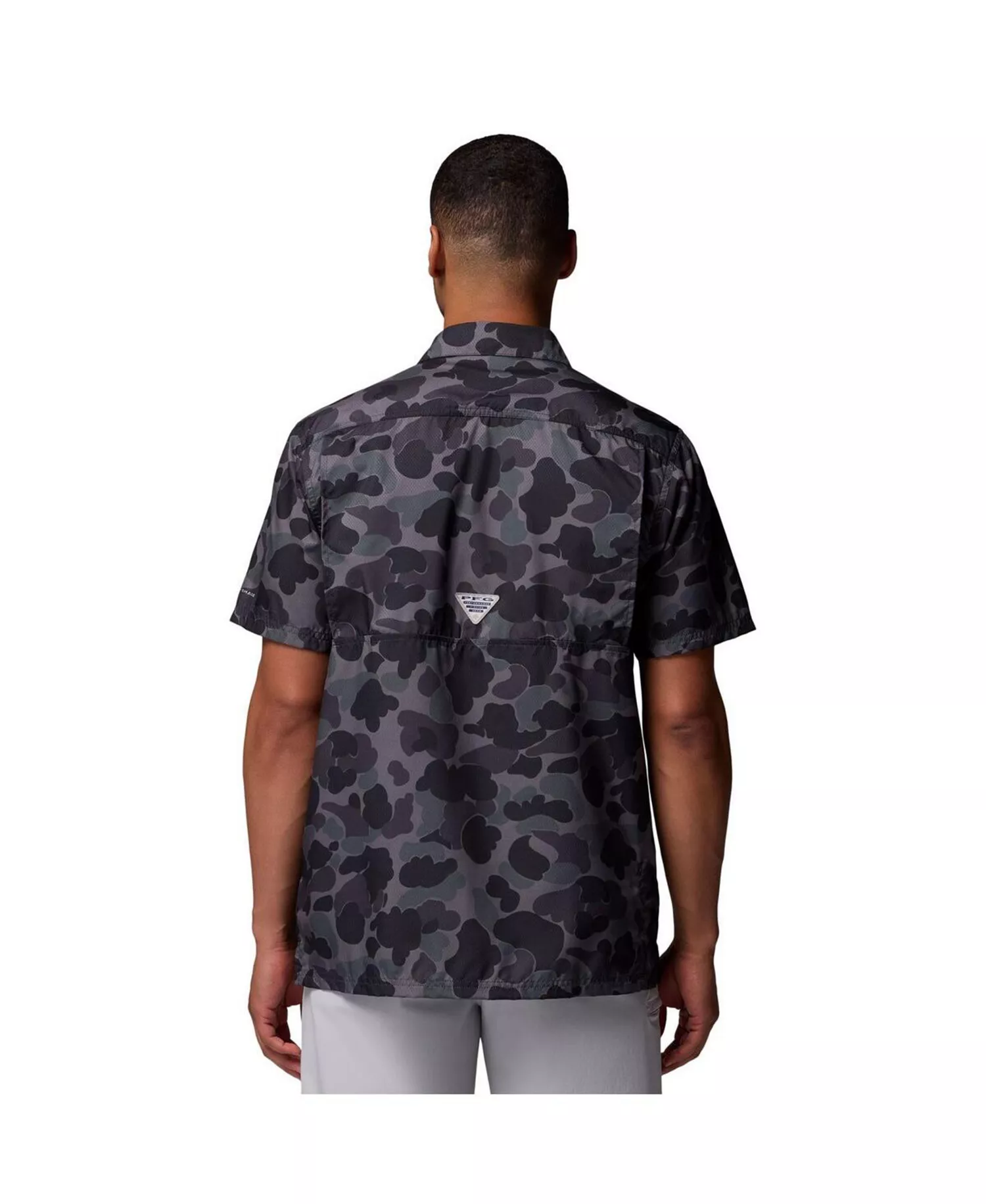 Men's Black Ohio State Buckeyes Super Slack Tide Omni-Wick Button-Up Shirt - Black - L