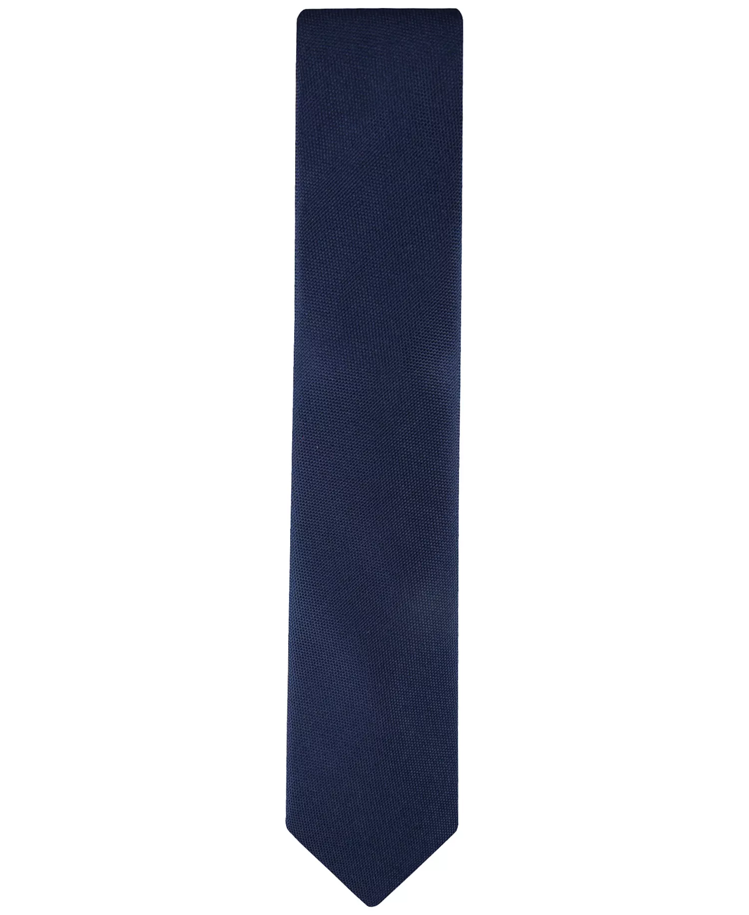 Men's Oxford Solid Tie - Navy - ONE SIZE