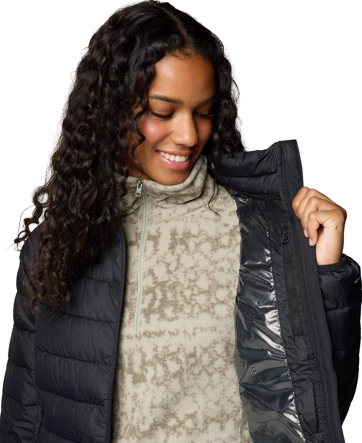 Women's Powder Lite II Full Zip Jacket - Black - L