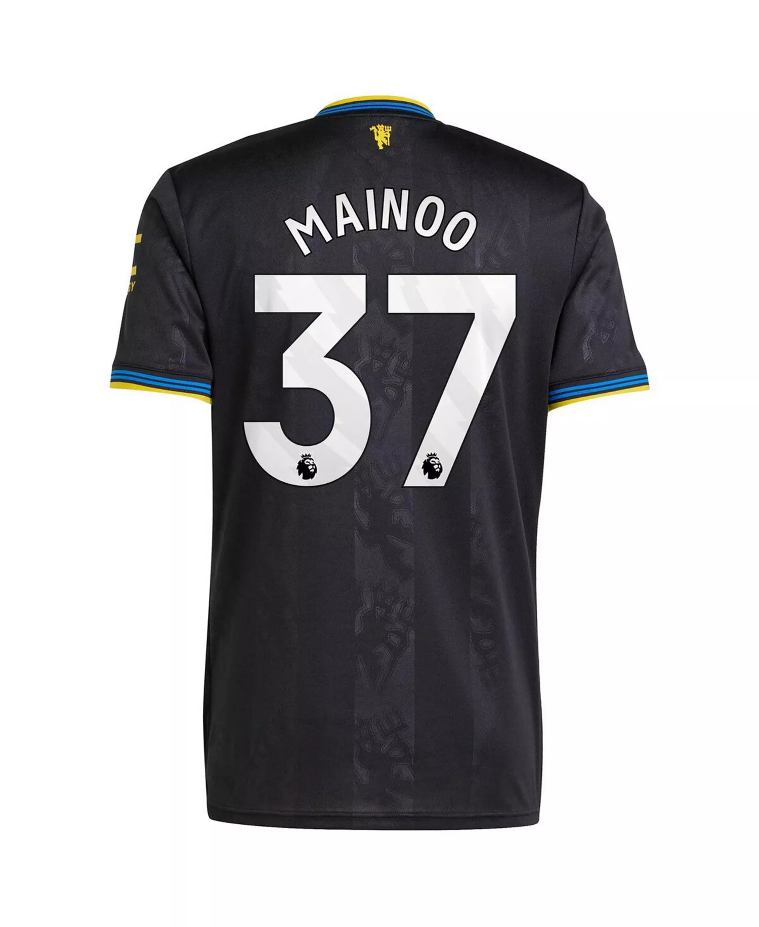 Men's Kobbie Mainoo Black Manchester United 2025/26 Third Replica Player Jersey - Black - 2XL