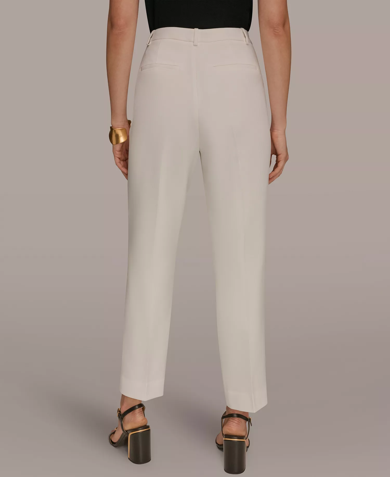 Women's Slim Leg Ponte Pants - Cream - 10