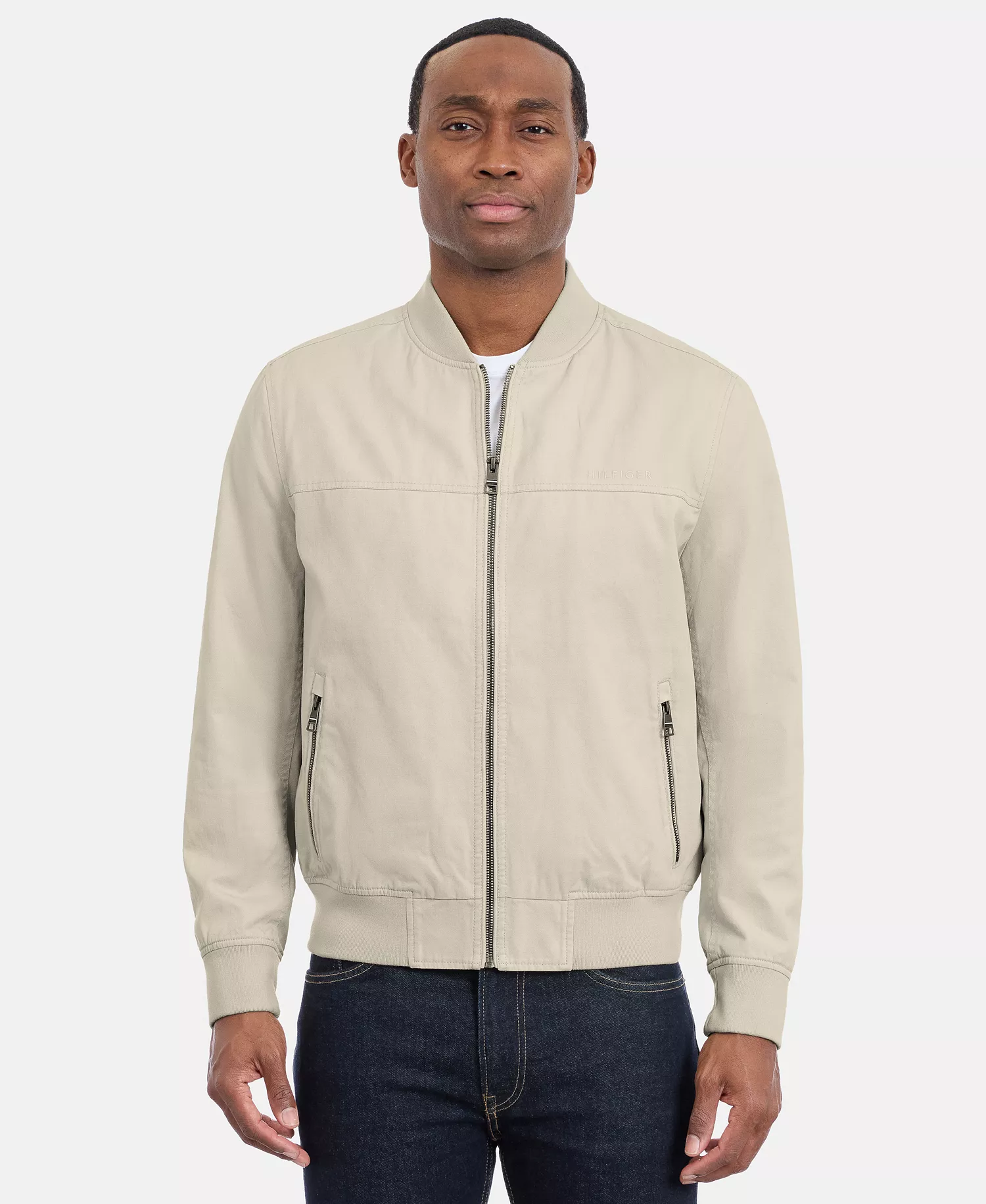 Men's Collared Bomber Jacket - Camel - 2XL