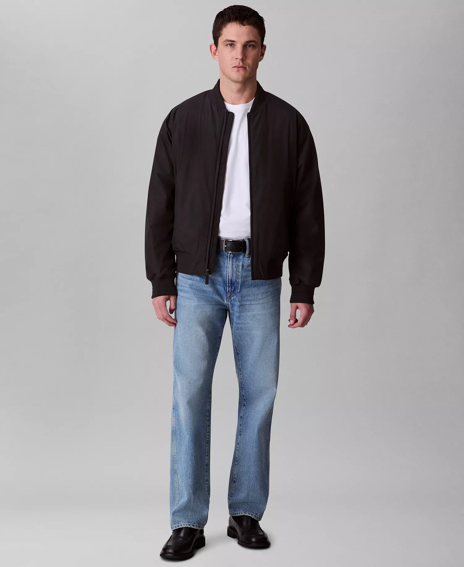 Men's Hero Bomber Full-Zip Long Sleeve Jacket - Black - 2XL