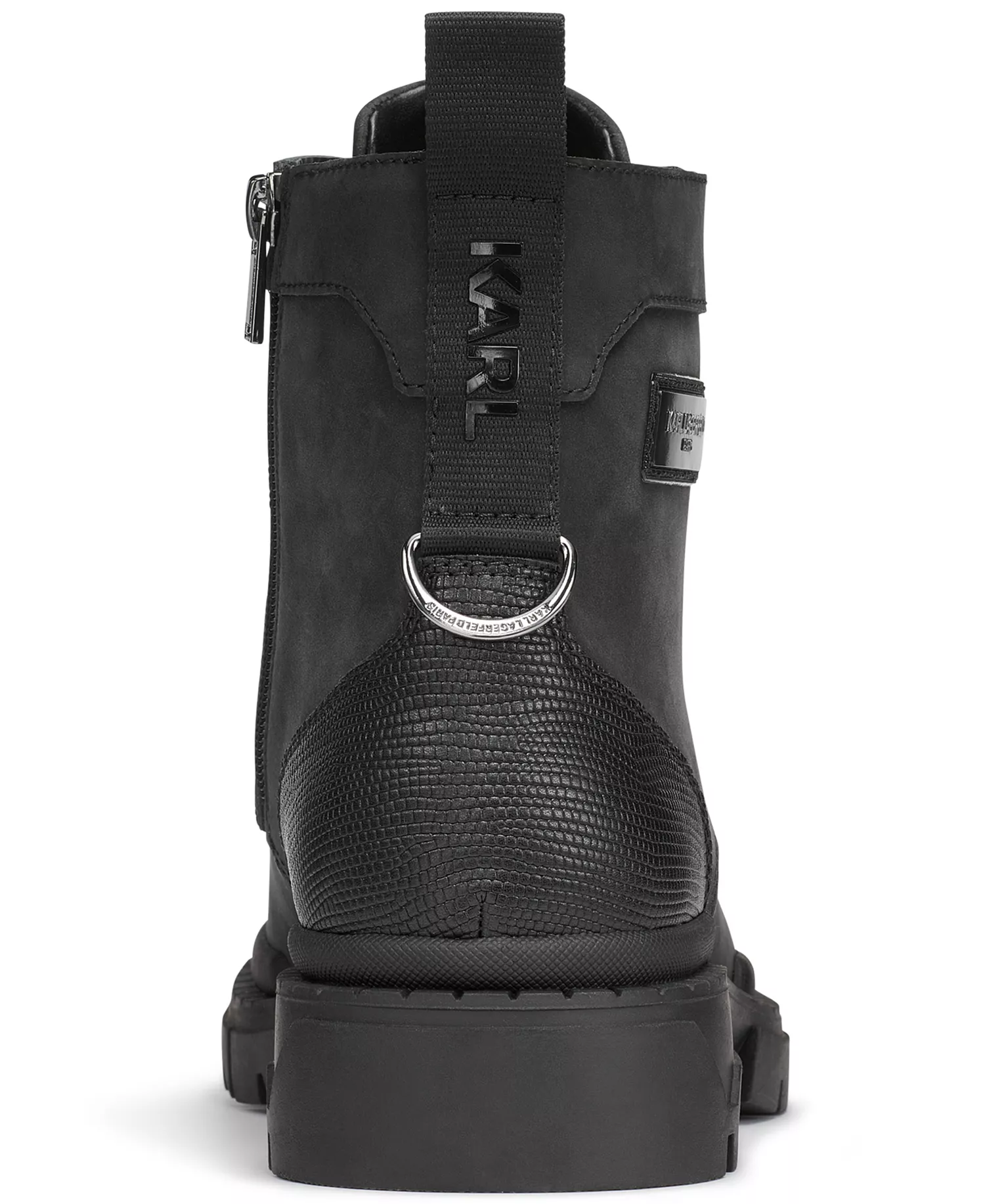 Men's Round Toe Work Boots - Black - 10.5M