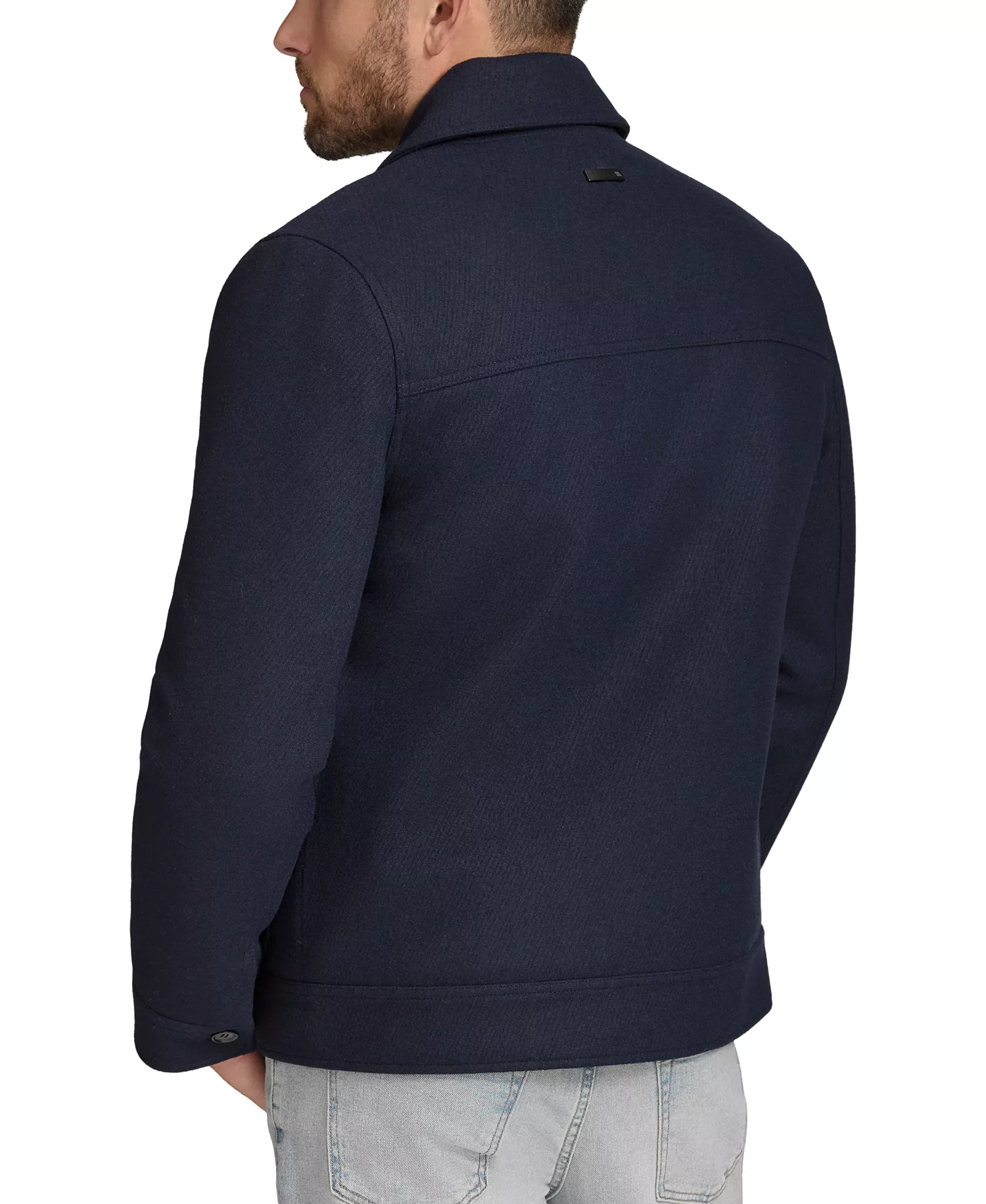 Men's Warwick Twill Chore Shirt Jacket - Navy - M