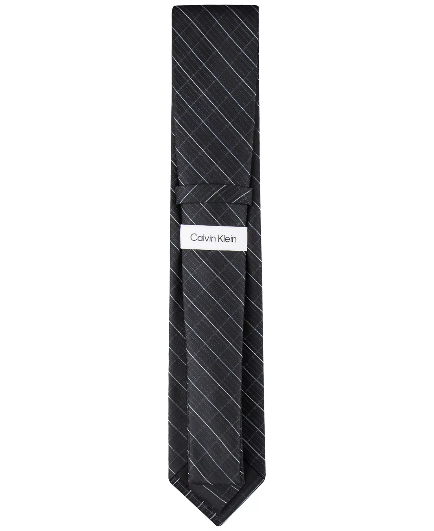 Men's Etched Windowpane Tie - Black - ONE SIZE