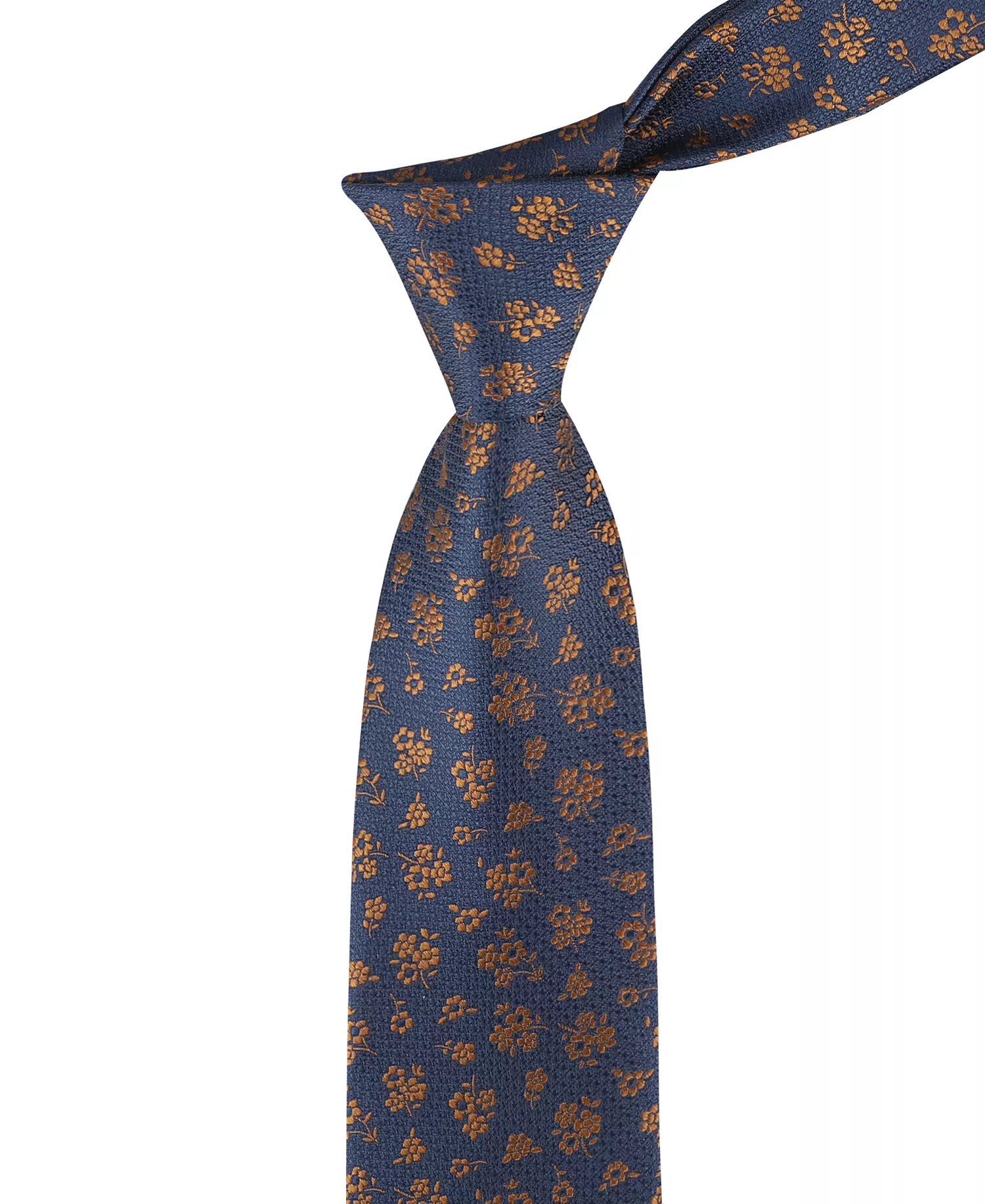 Men's Hudson Floral Print Tie - Blue - ONE SIZE
