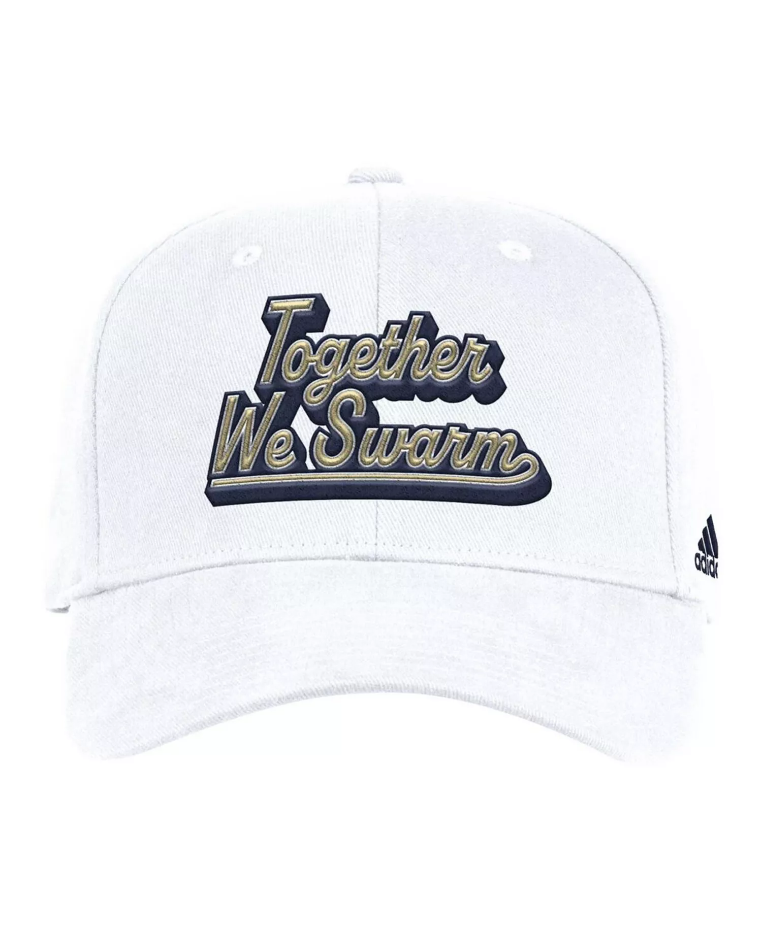 Men's White Georgia Tech Yellow Jackets Chant Flex Hat - White - M/L