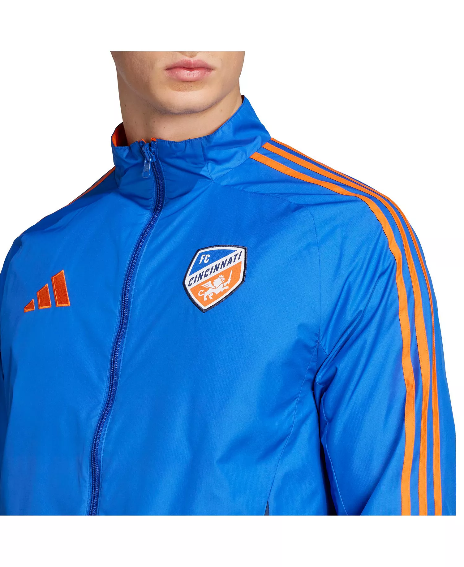 Men's Blue/Orange FC Cincinnati 2025 Anthem Reversible Full-Zip Jacket - Blue, Orange - 2XL