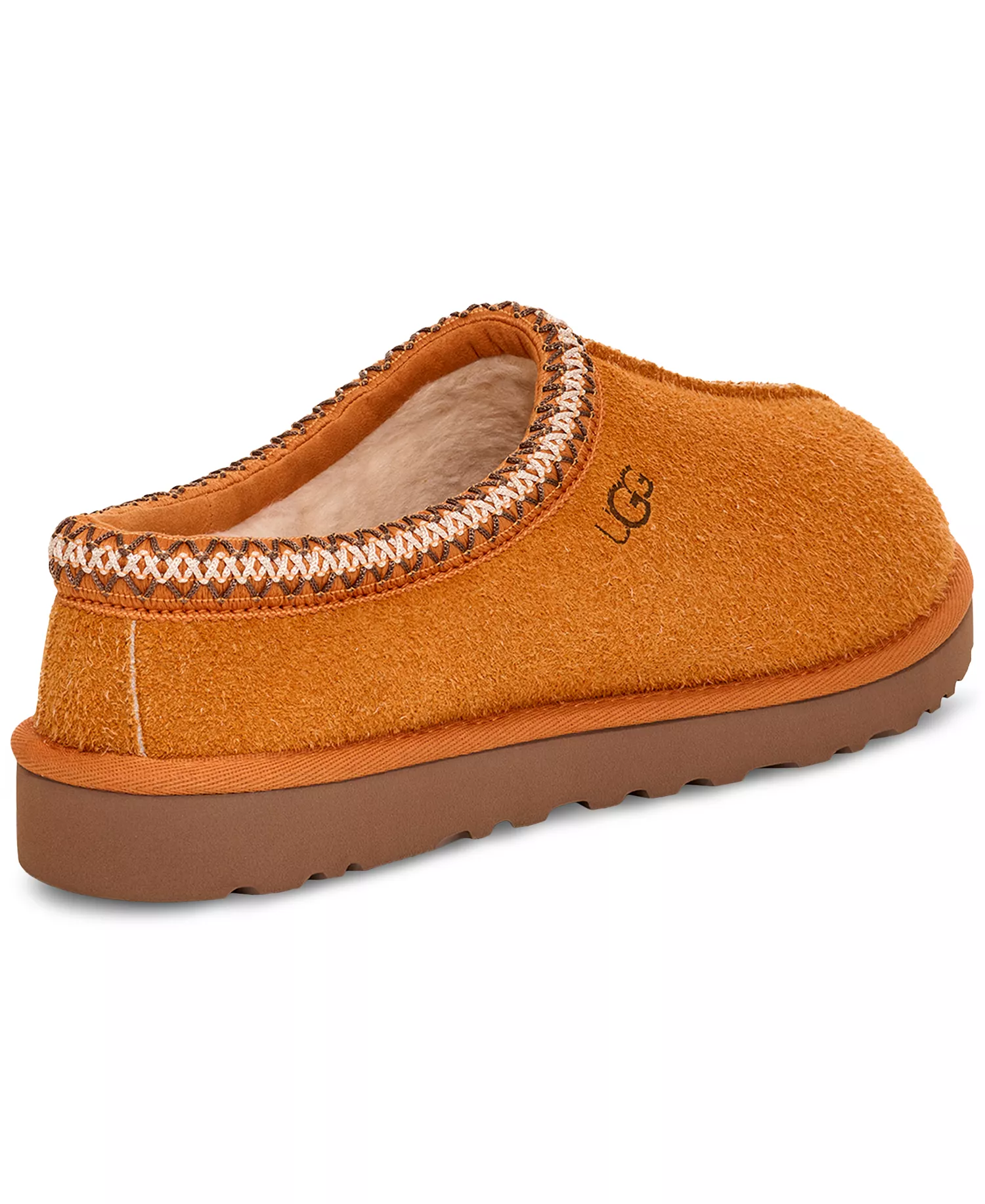 Men's Tasman Shaggy Suede Slipper - Dark Apricot - 10M