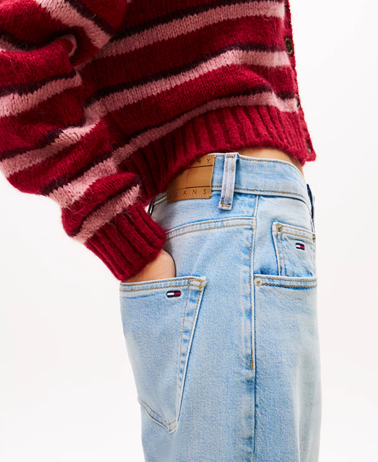 Women's Charlie Mid Rise Loose Wide Leg Jeans - Denim Light - 30x30