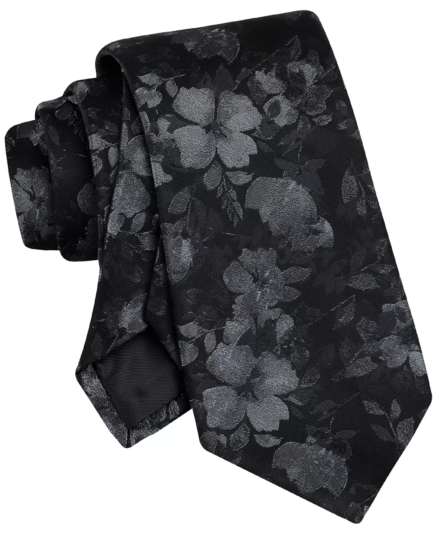Men's Yara Floral Tie - Black - ONE SIZE