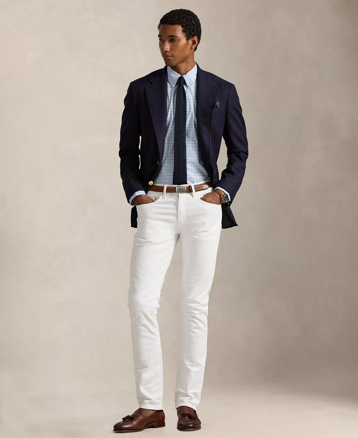 Men's Classic-Fit Performance Shirt - Blue Multi - 2XL