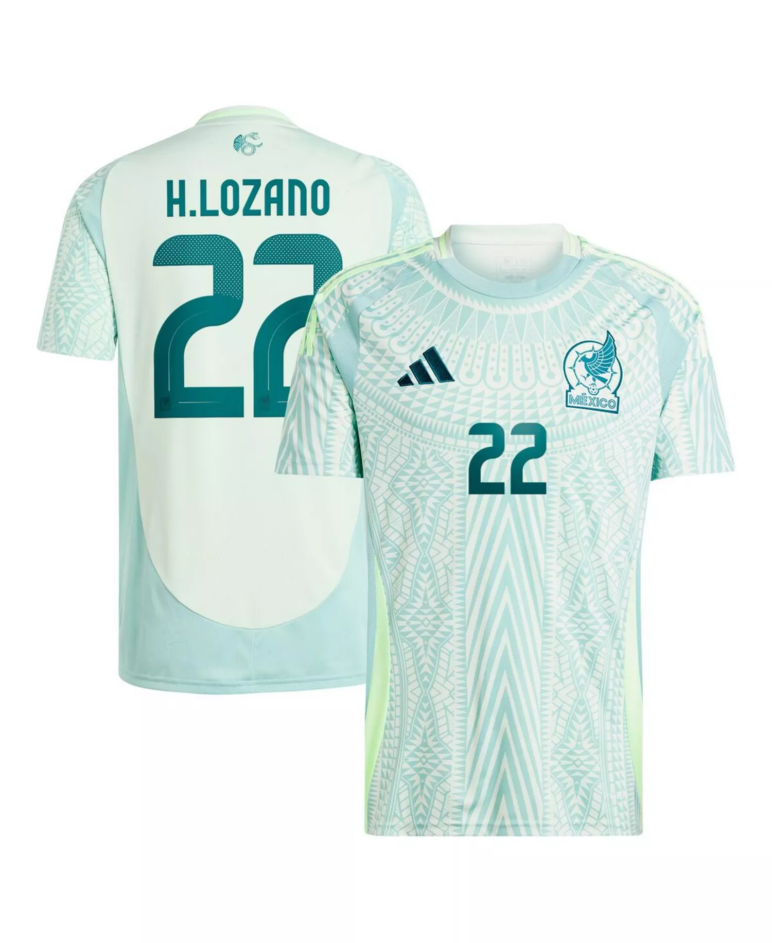 Men's Hirving Lozano Green Mexico National Team 2024 Away Replica Player Jersey - Green - XL