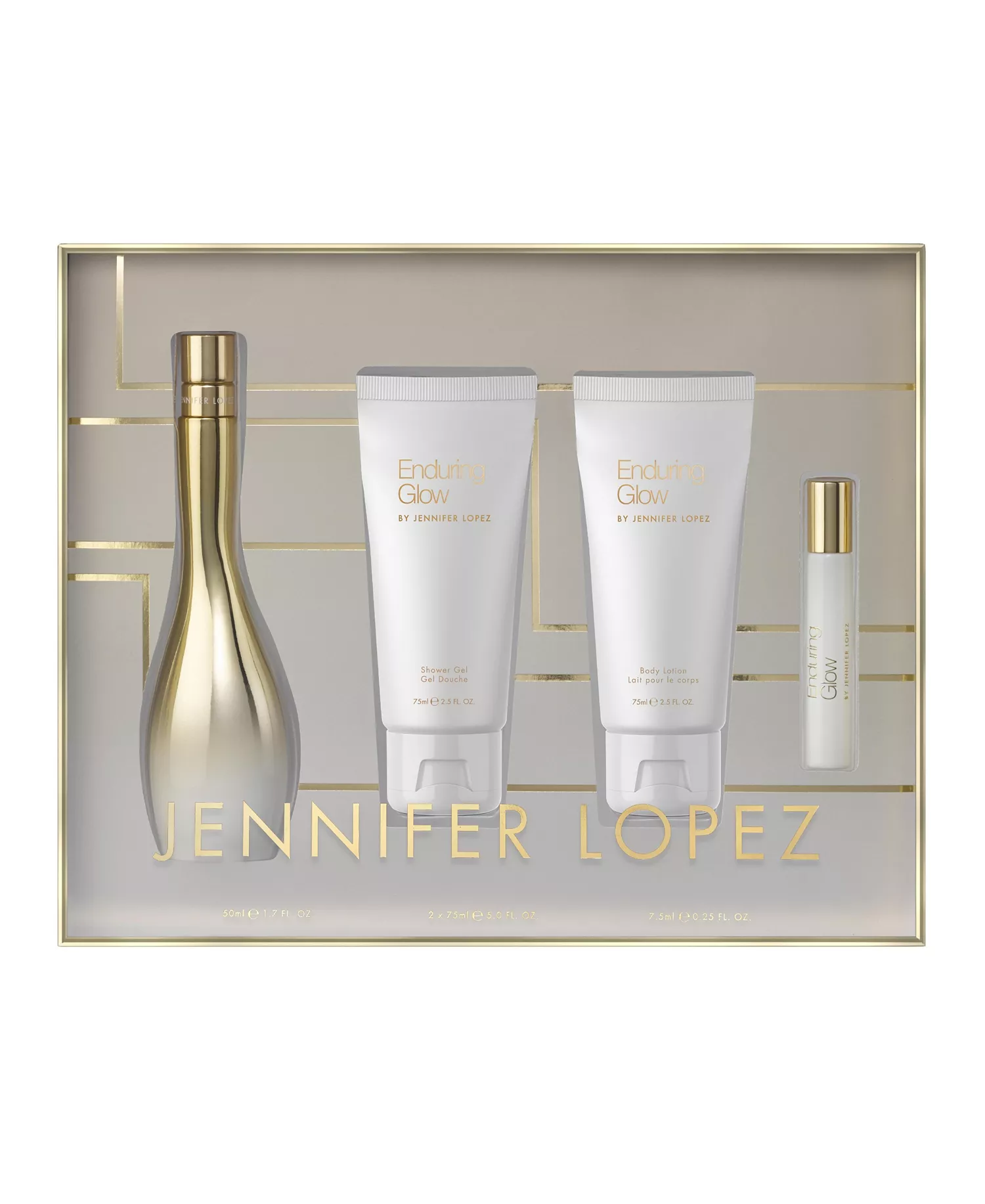 Enduring Glow Gift Set 2019 for EDP 50ml & 75ml BL & 75ml SG & Roll on (4PCS) - Pink Overflow - 4 Piece