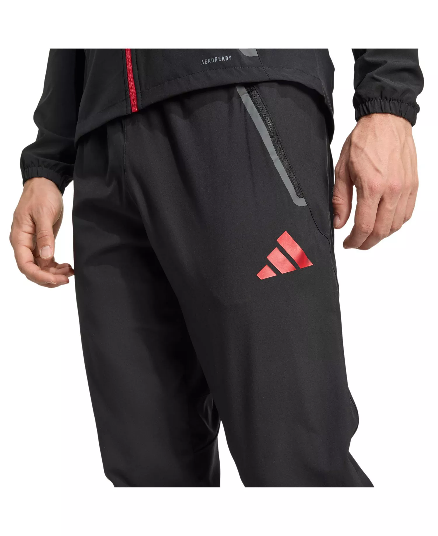 Men's Black Liverpool 2025/26 Tiro Vis Tech Travel Pants - Black - 2XL