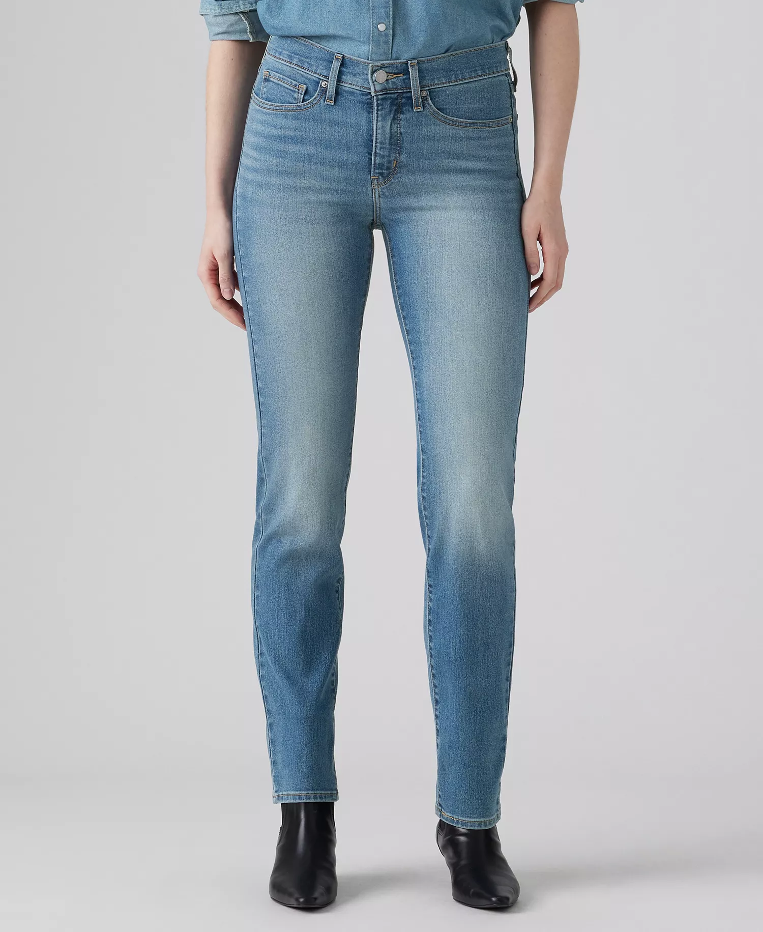 Women's 314 Shaping Straight Mid Rise Jeans - Eternal Indigo Mid - 24R