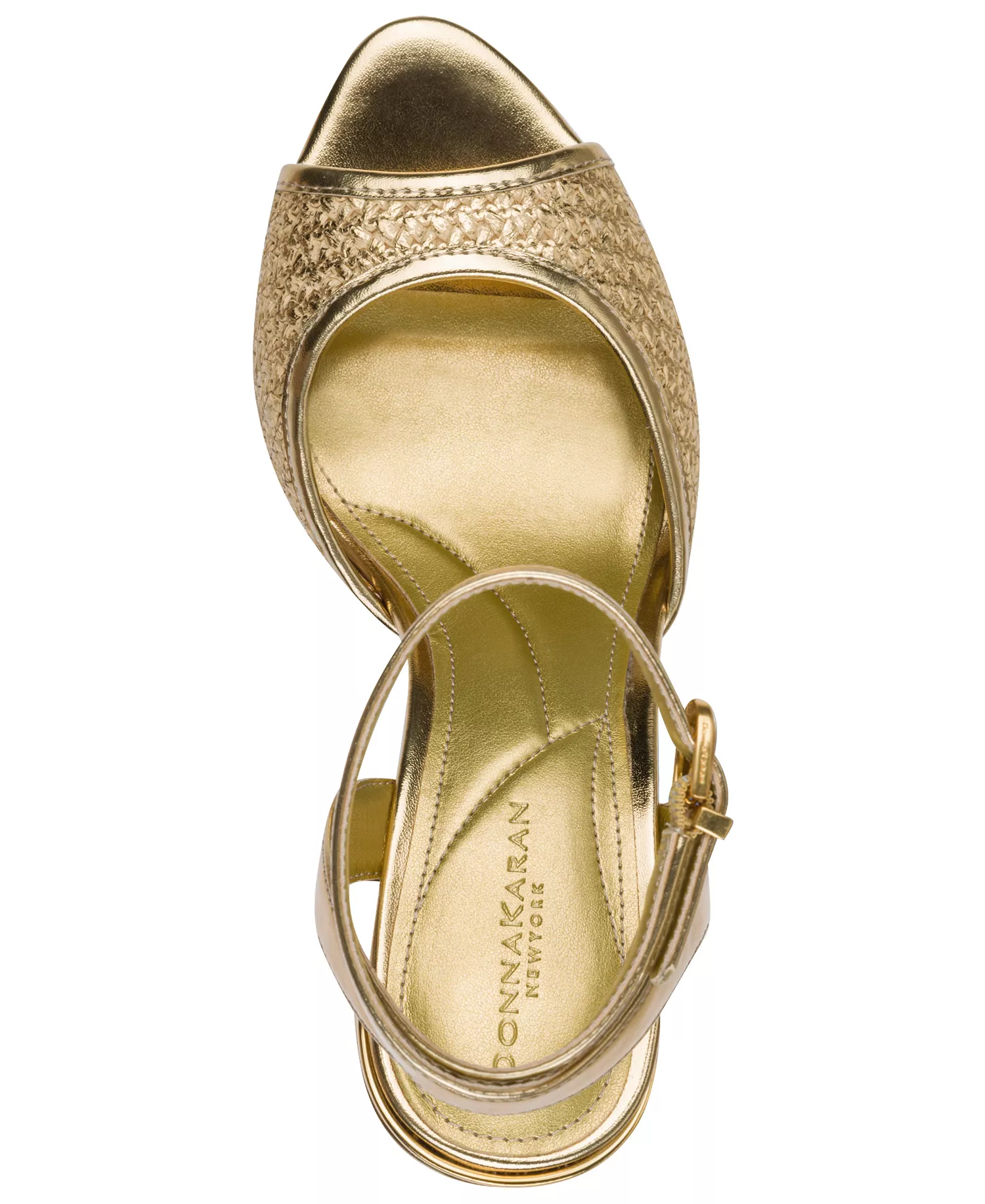 Women's Sinclair Ankle Strap Dress Sandals - Gold - 10