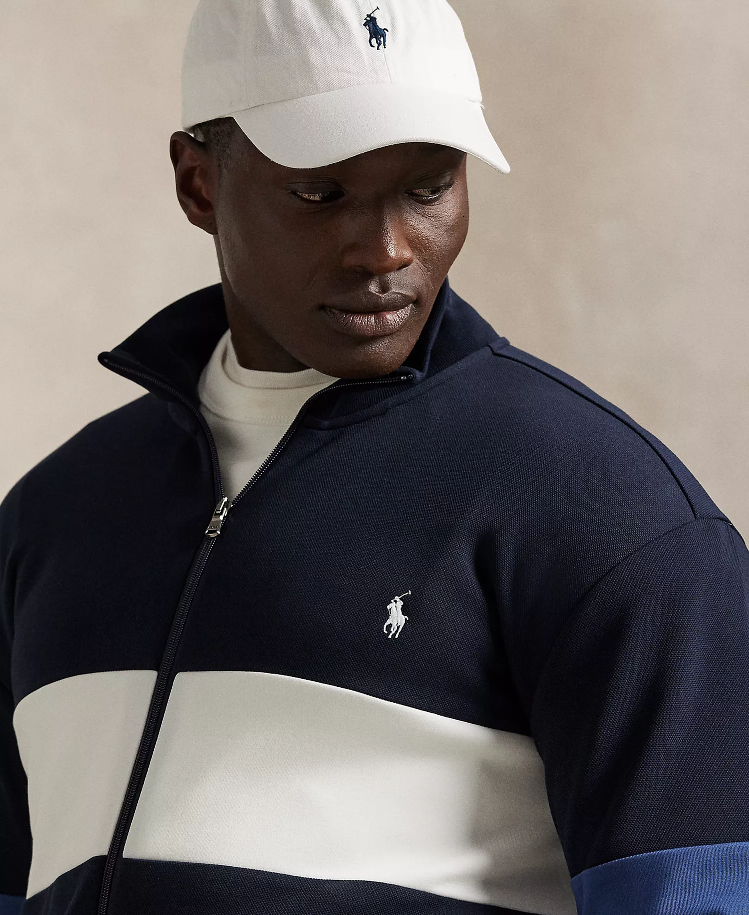 Men's Big & Tall Double Knit Long-Sleeve Sweatshirt - Aviator Navy - 2LT