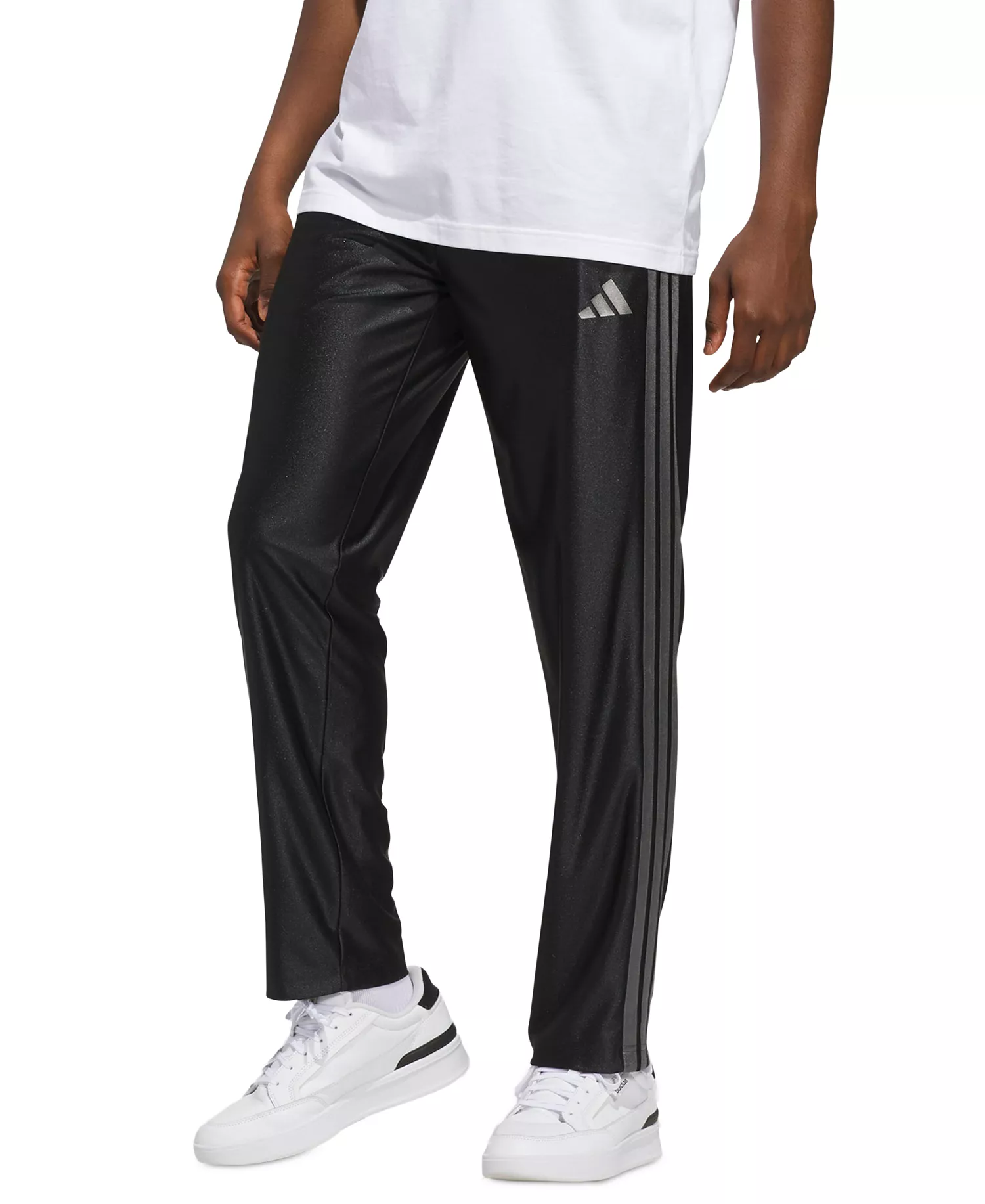 Men's Shine Open Regular-Fit Track Pants - Black - 2XL