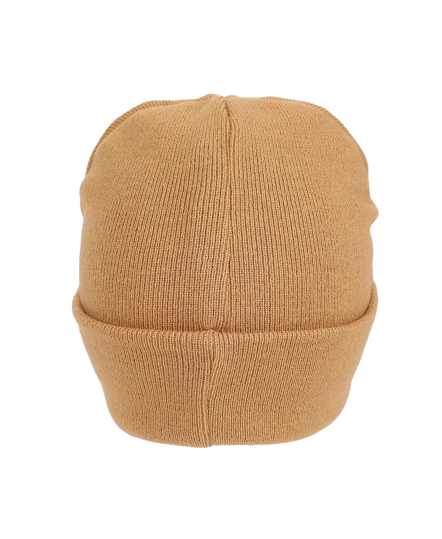 Men's Donkey Embroidery Acrylic Knit Standard Cuff Beanie - Shrek donkey brown - ONE SIZE