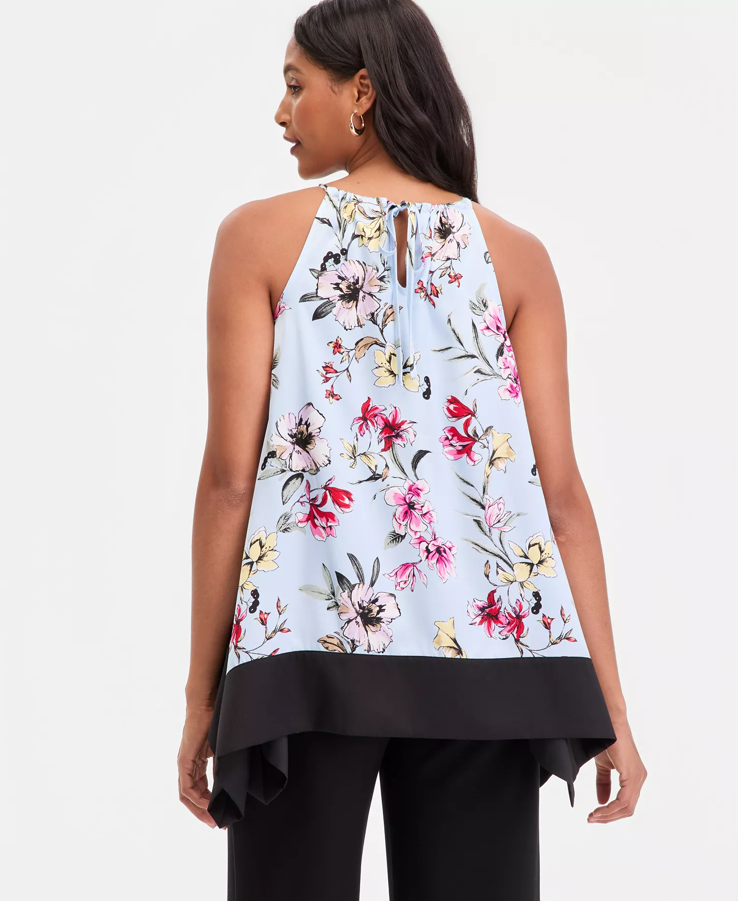 Women's Asymmetrical-Hem Halter Tunic, Macy's Exclusive - Dara Blooms - L