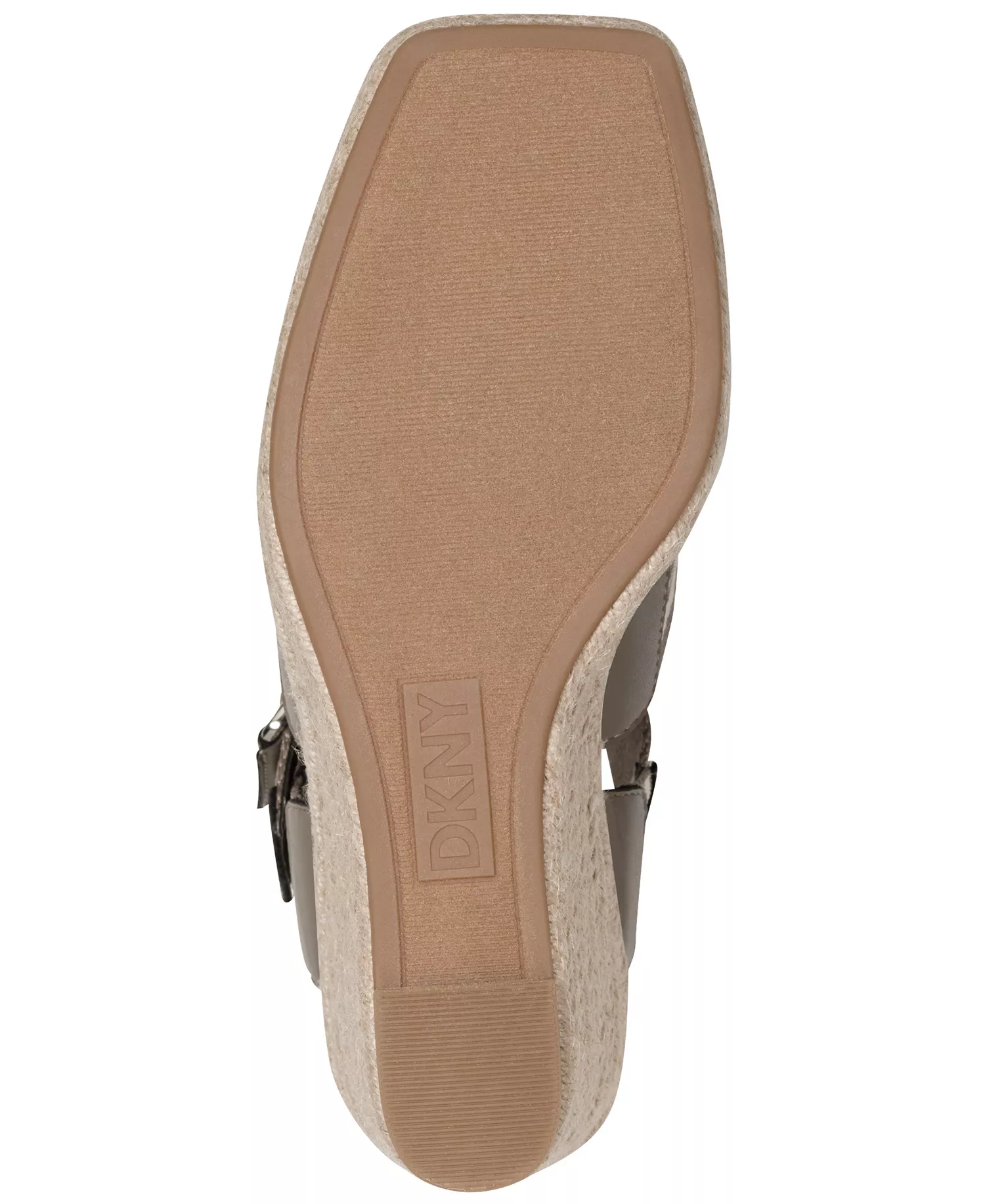 Women's Caylee Square Toe Wedge Sandals - Gray - 10M