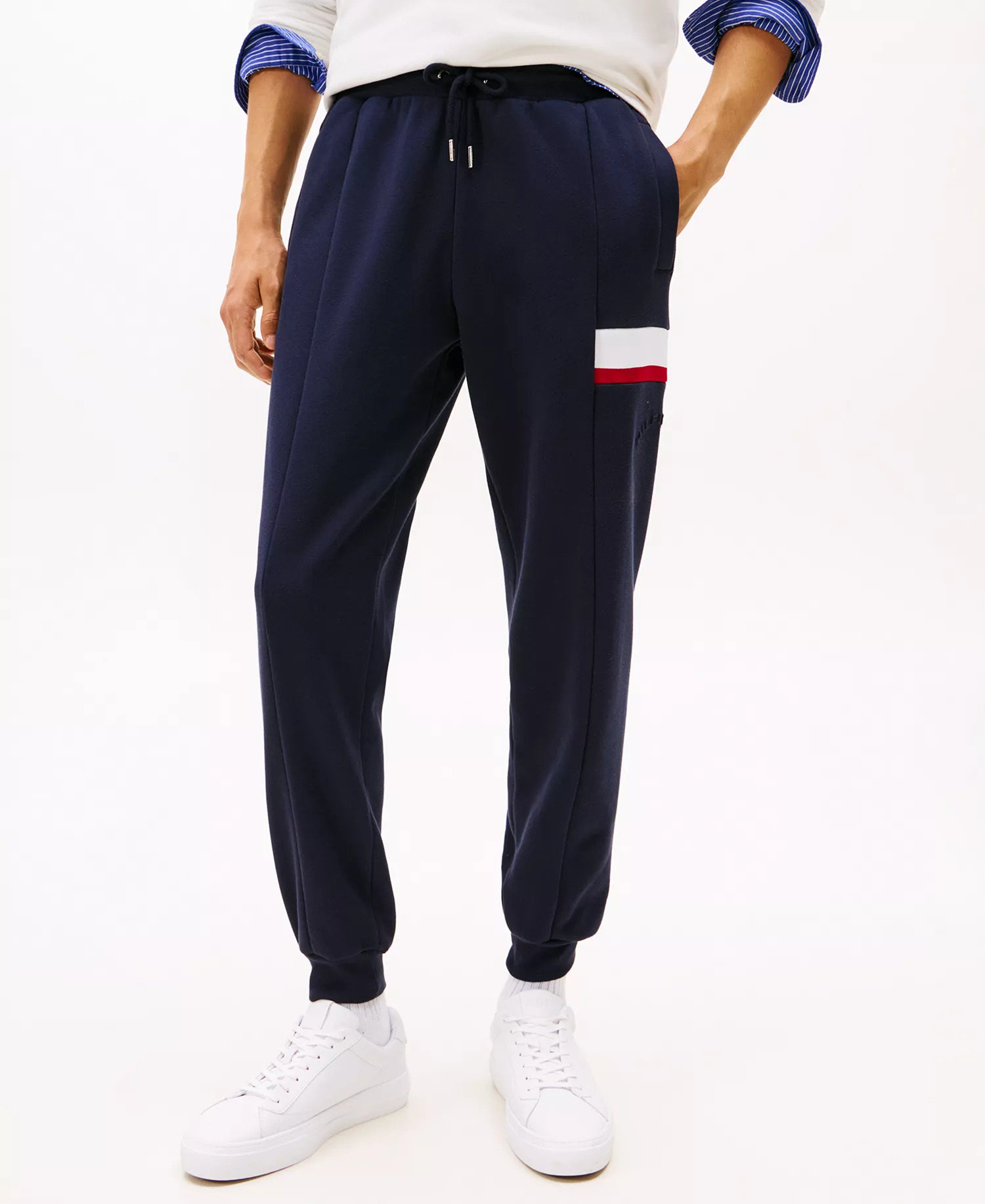 Men's Flag Insert Drawstring Sweatpants - Desert Sky - M