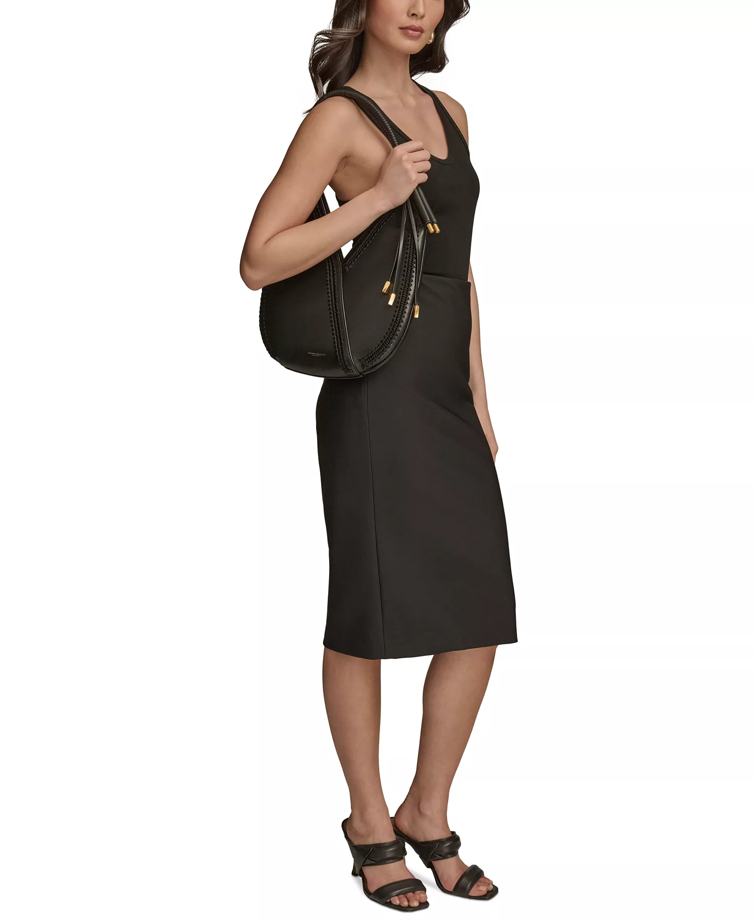 Baldwin Mini Crochet Shoulder Bag - Black - NO SIZE