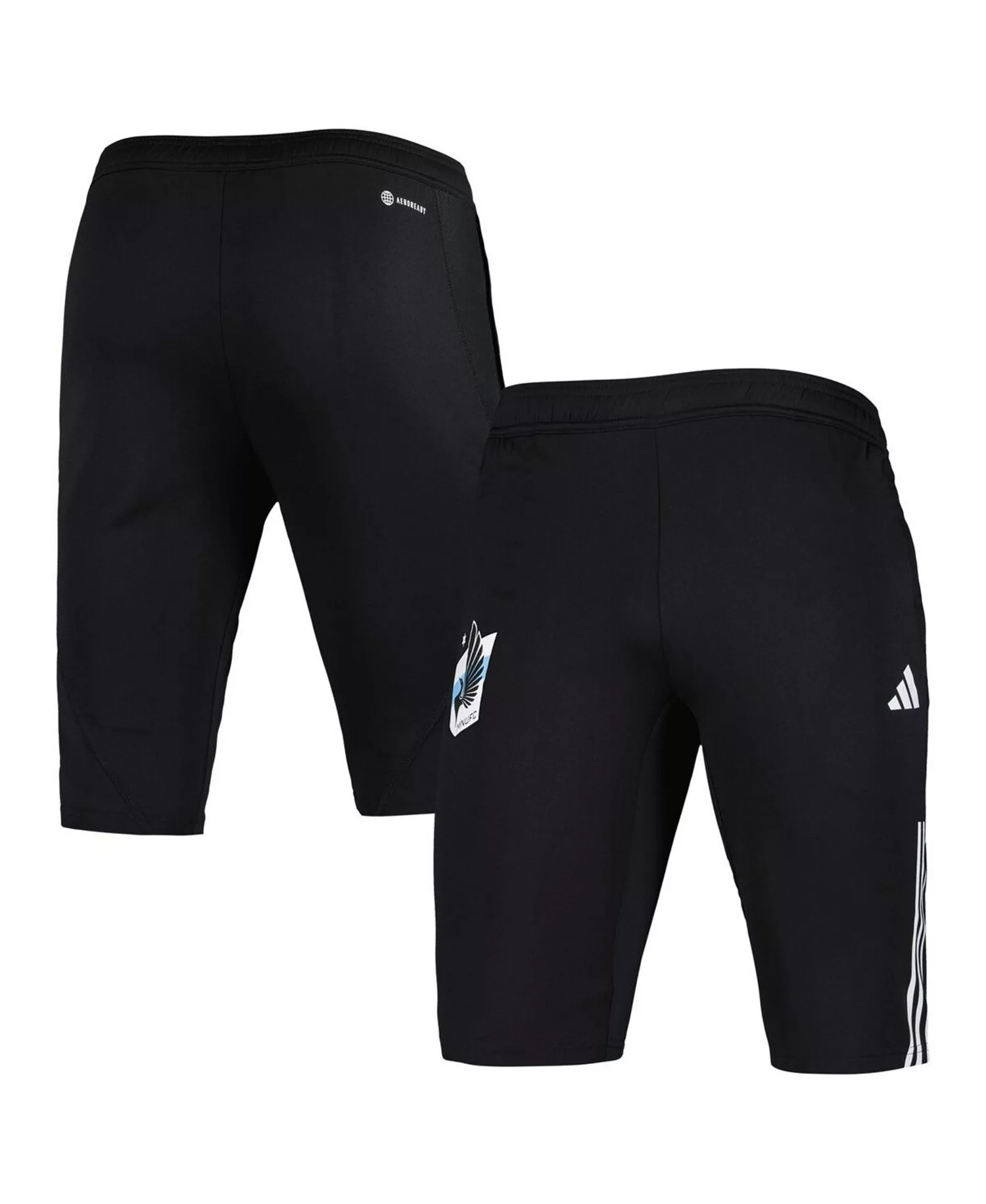 Men's Black Minnesota United FC 2023 On-Field Training AEROREADY Half Pants - Black - 2XL