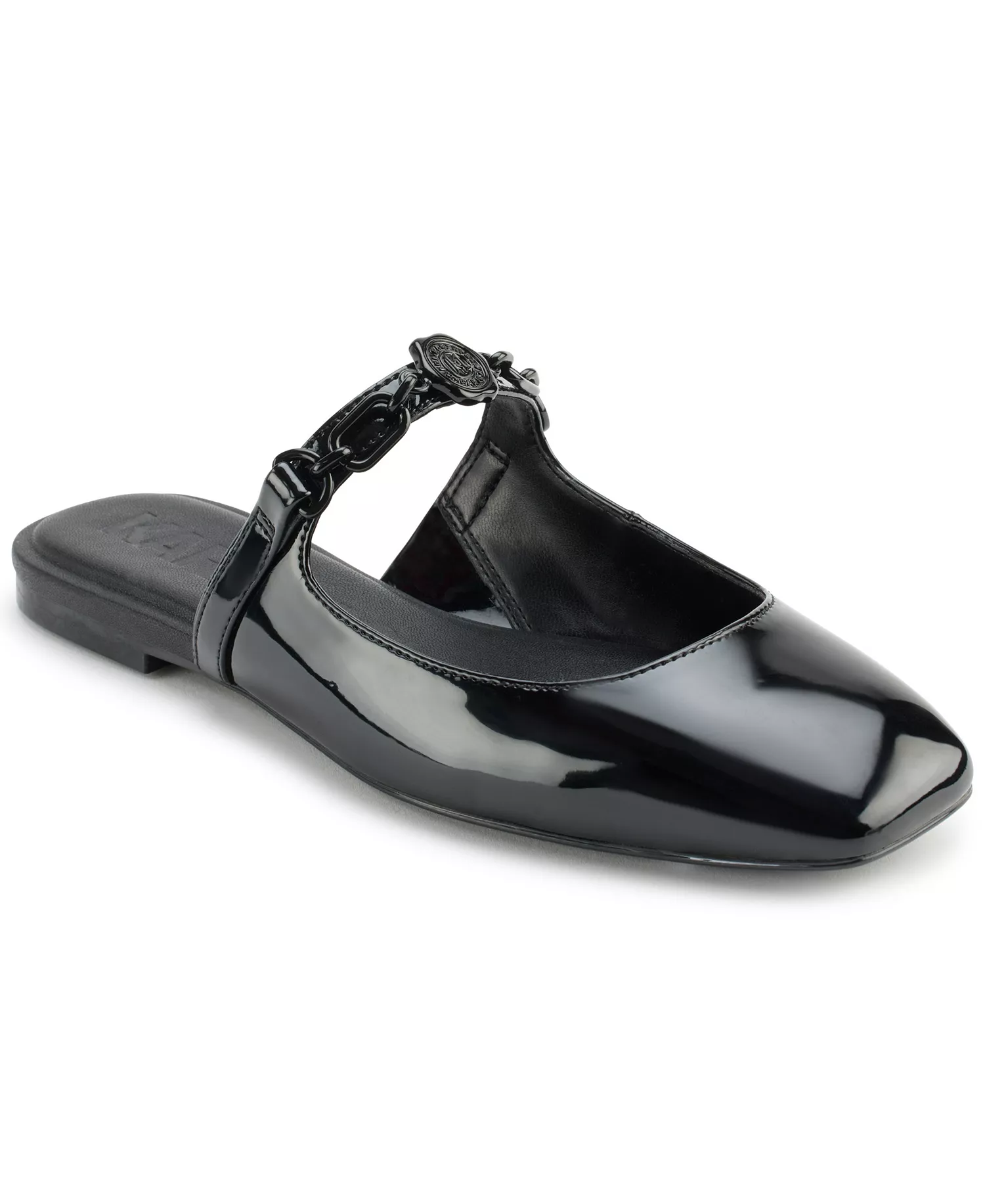 Women's Zilla Square Toe Mule Flats - Black - 5M