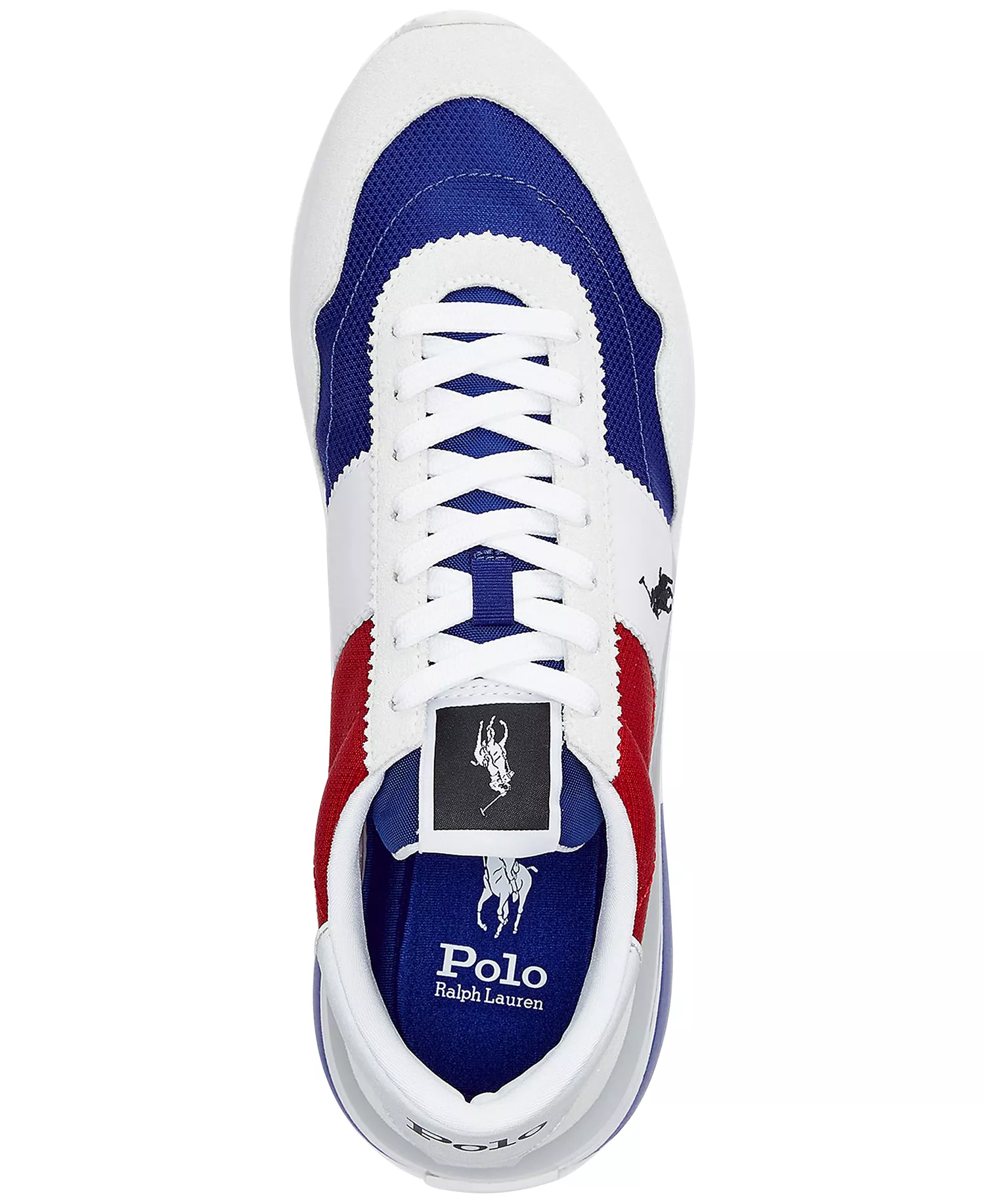 Men's Train 89 Suede & Oxford Sneaker - BIANCO/RED/ROYAL - 10