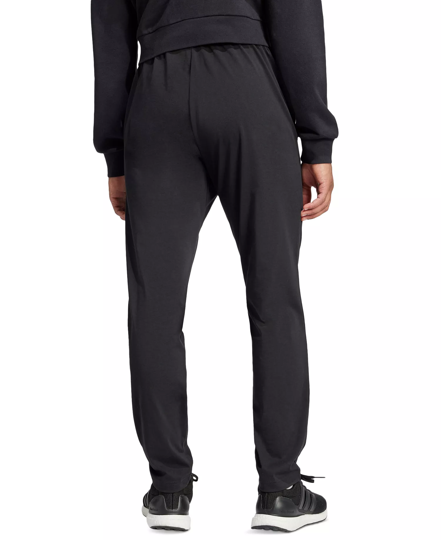 Men's Essentials Small Logo Single Jersey Pants - Black - 2XL