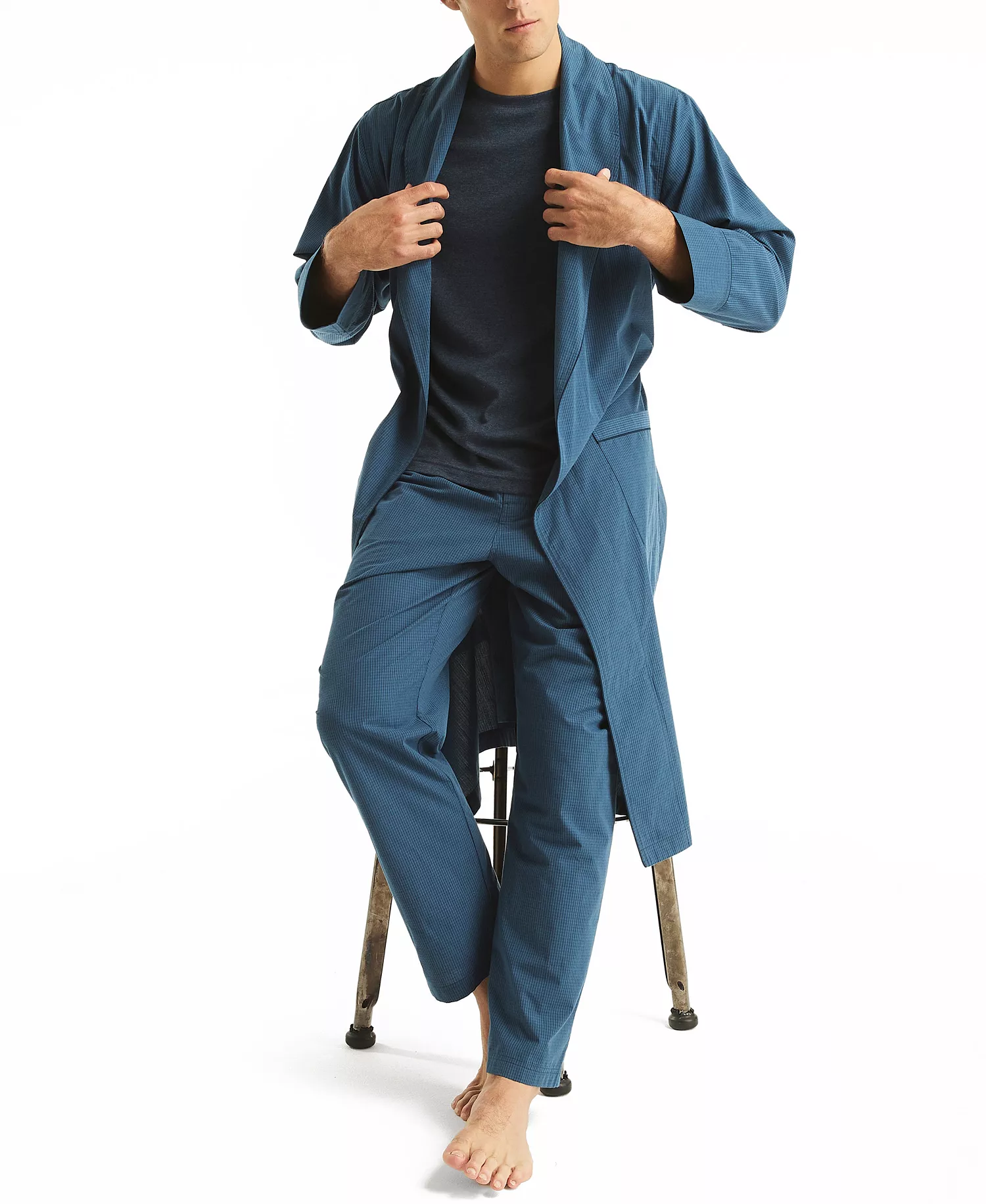 Men's Crafted Robe - Ensign Blue - S/M