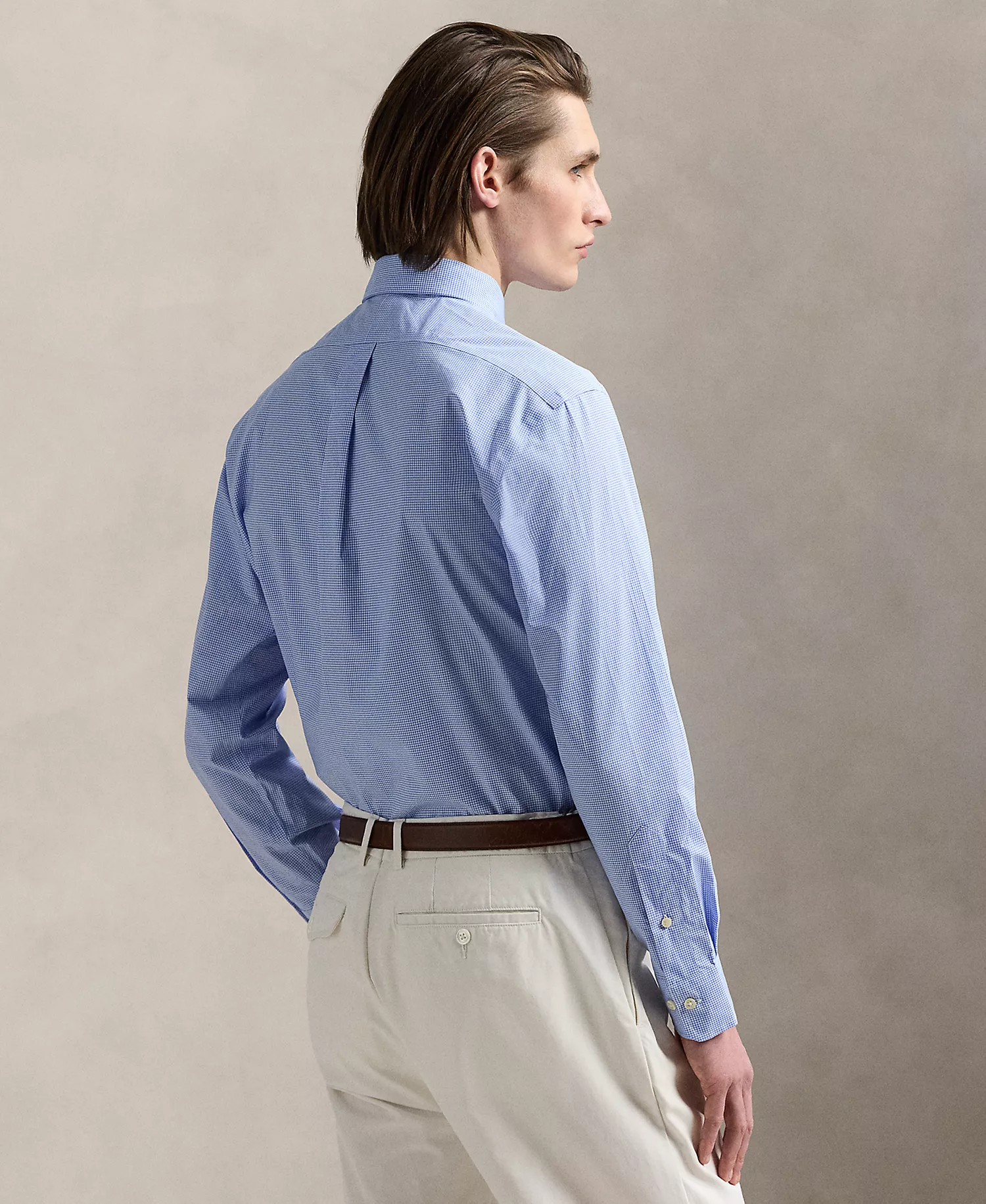 Men's Purepress Cotton Oxford Shirt - Blue/White - 15 32/33