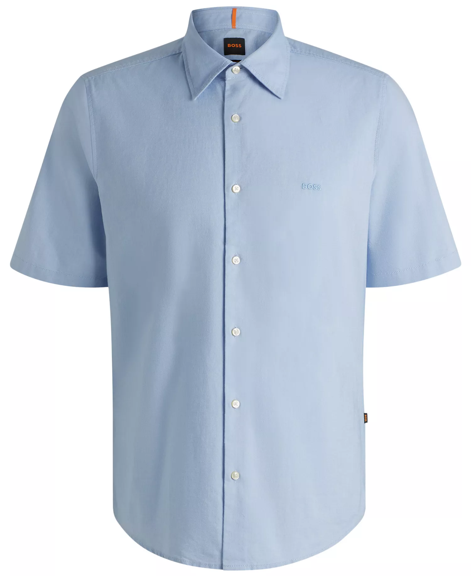 Men's Oxford Cotton Regular-Fit Shirt - Open Blue - L