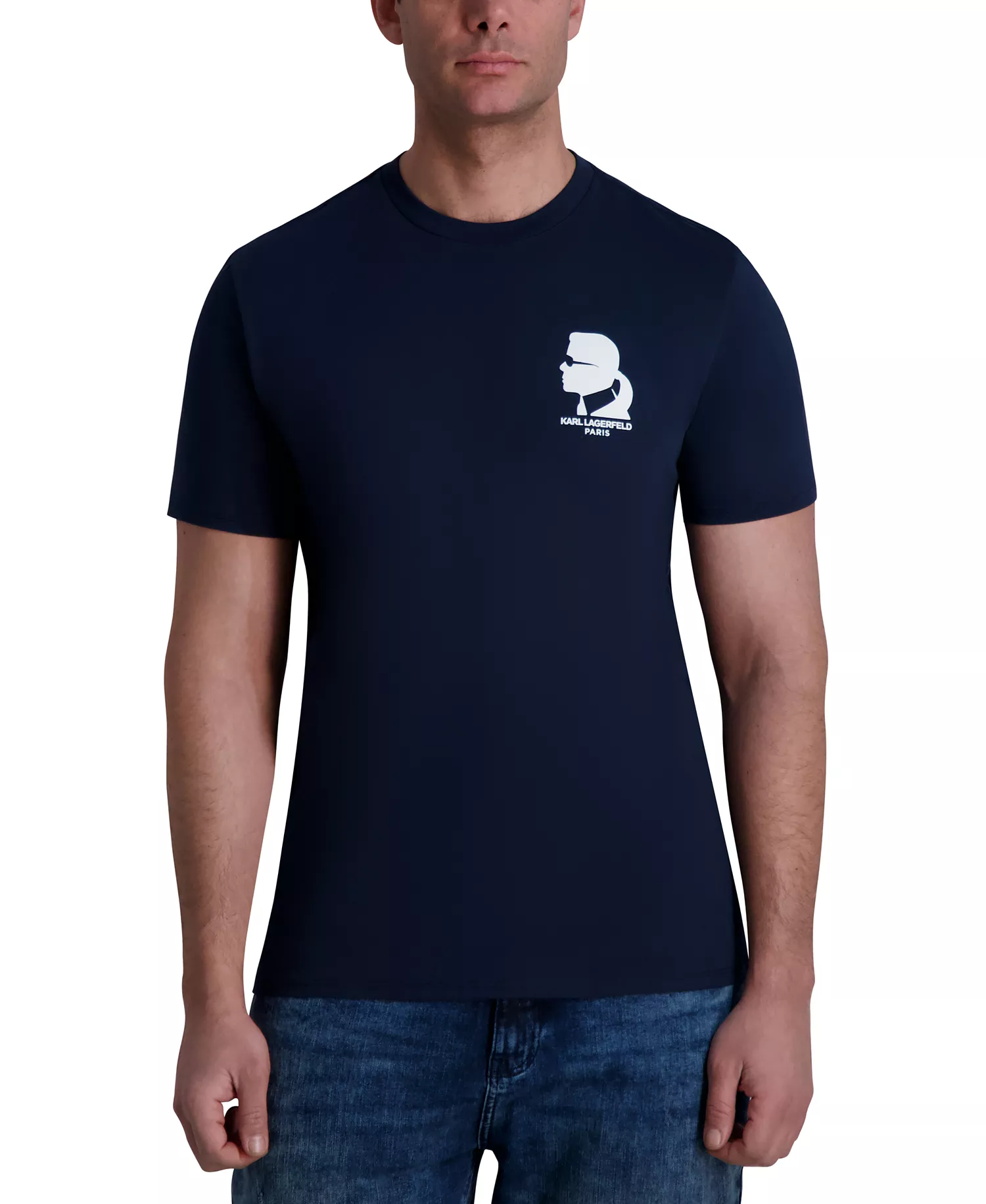 Men's Short-Sleeve Logo Graphic T-Shirt - Navy - L
