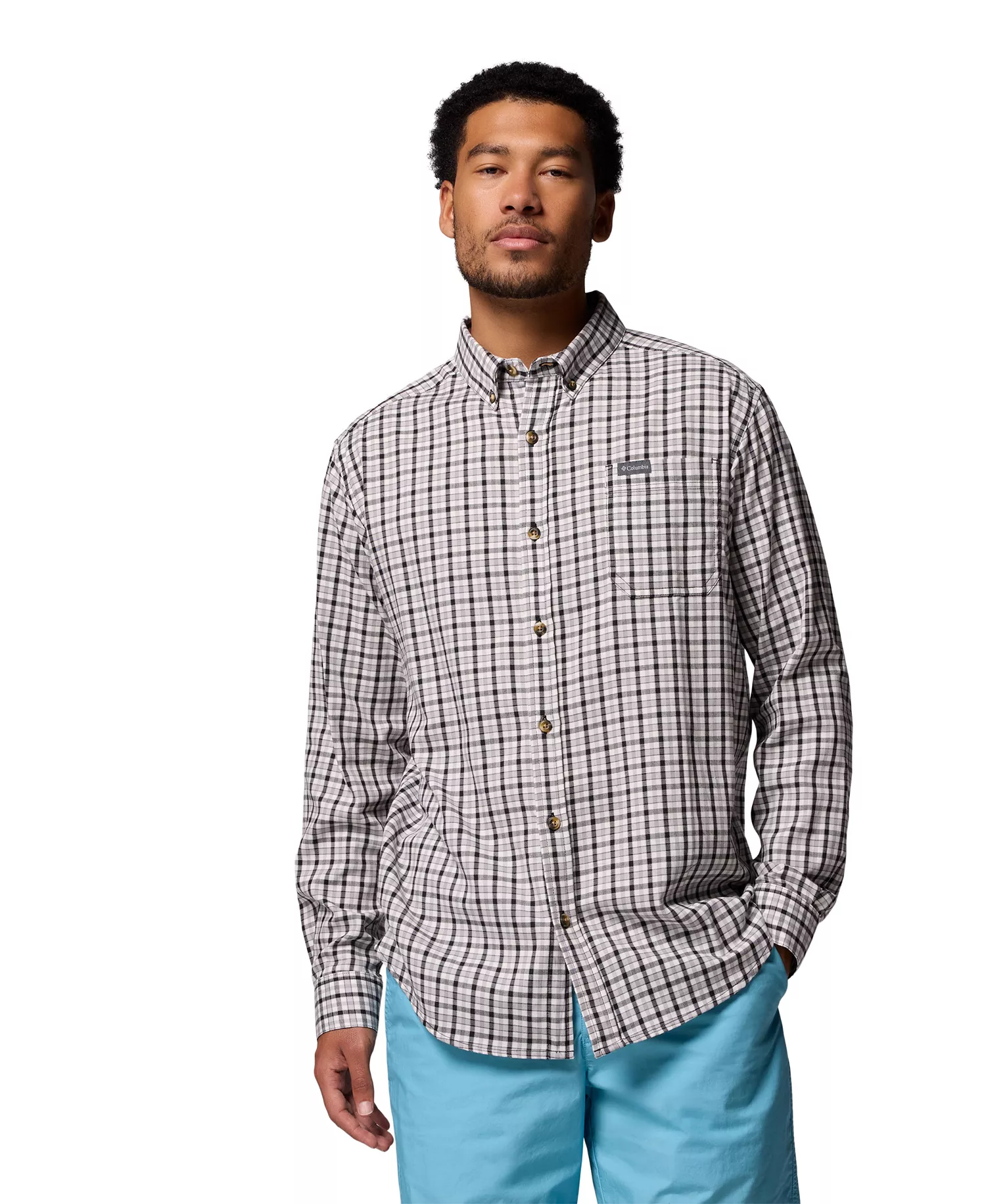 Men's Rapid Rivers Long Sleeve Shirt - Black - S