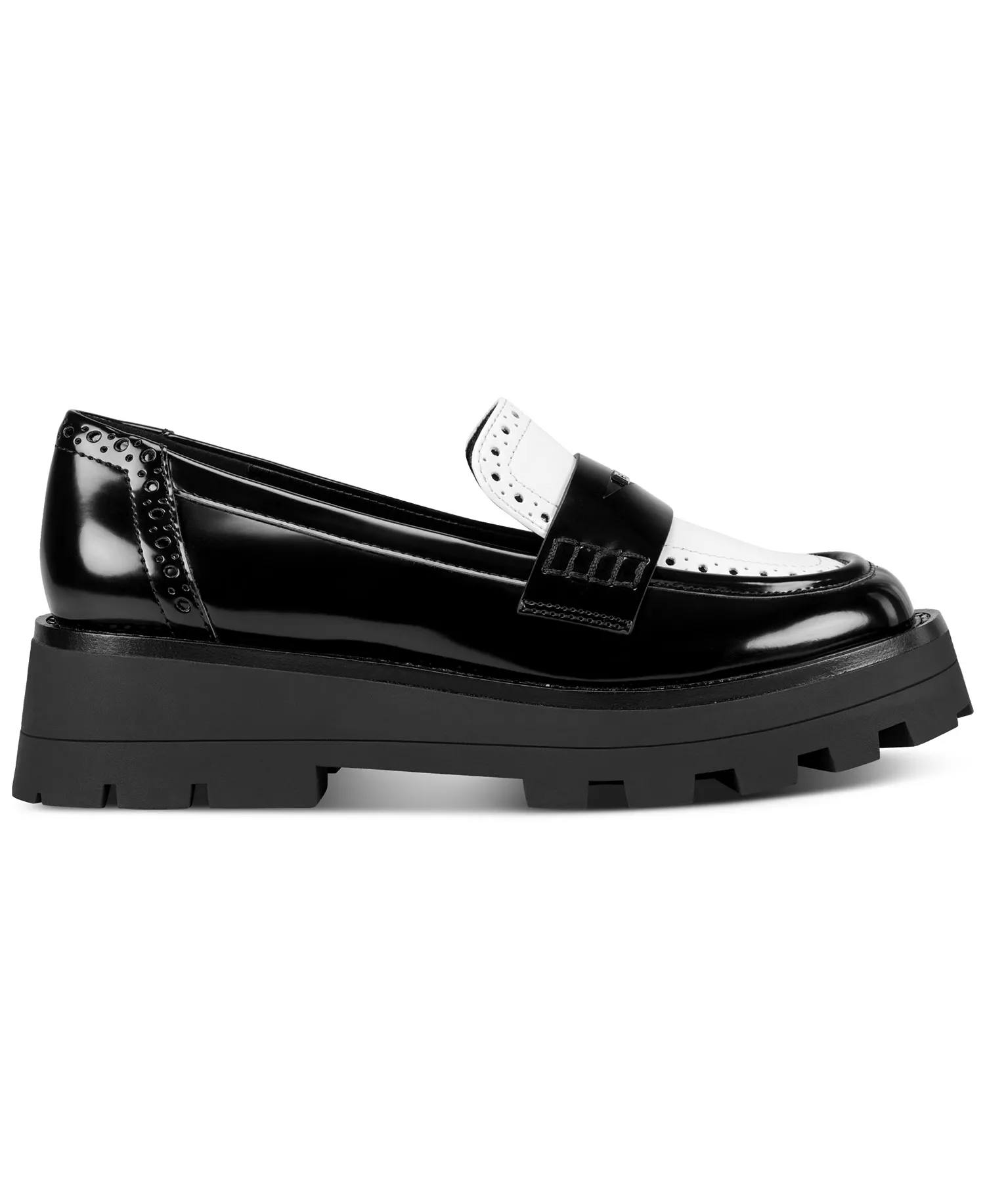 Women's Sahana Slip-On Loafers - Black/ White - 10M