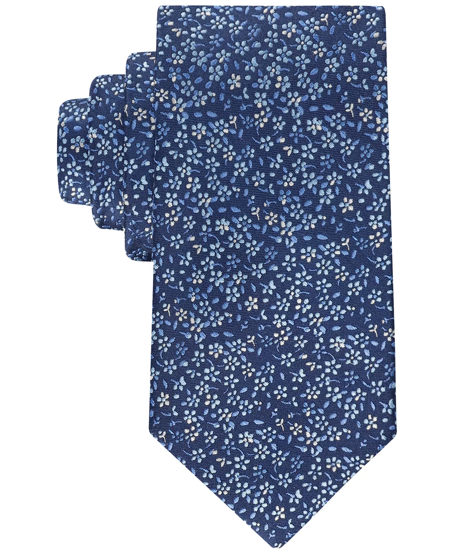Men Botanical Ties - Blue Cobalt - ONE SIZE
