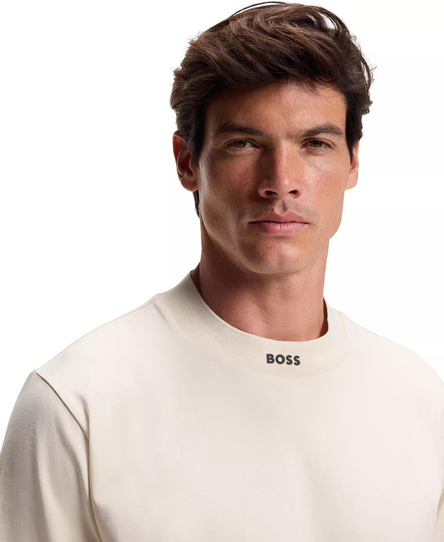 Men's Stretch-Cotton Relaxed-Fit T-Shirt - Open White - 2XL