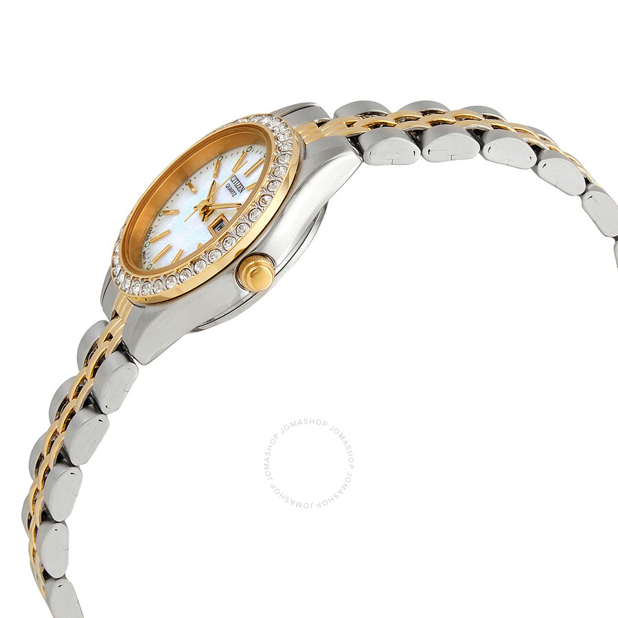 Citizen Quartz Crystal Mother of Pearl Dial Ladies Watch