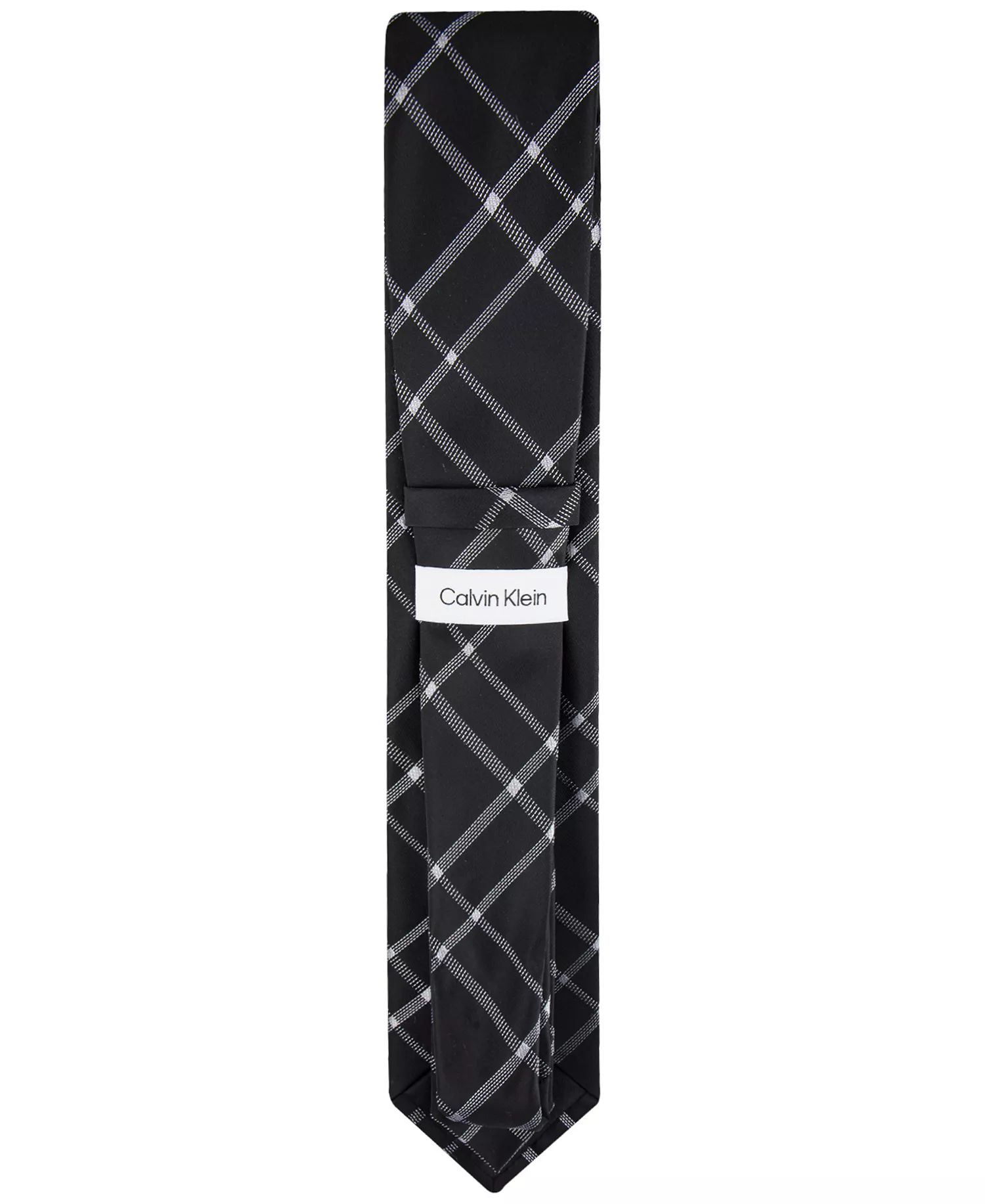Men's Stitch Plaid Tie - Black - ONE SIZE