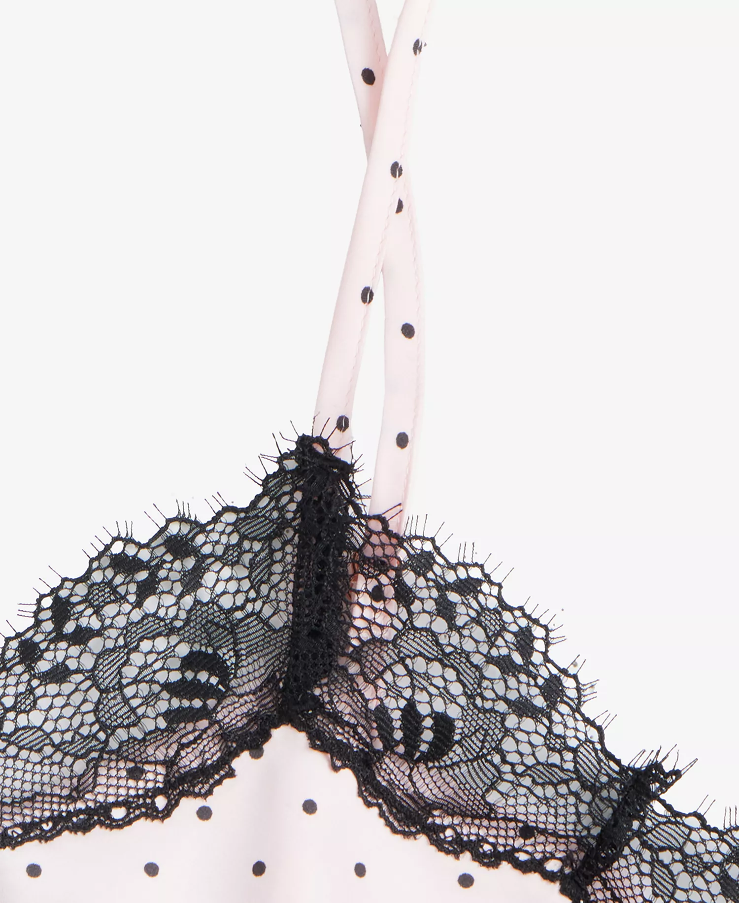 Women's Stretch Satin Lace-Trim Top & Pajama Pants Set, Created for Macy's - Camila Polka Dot - 2XL