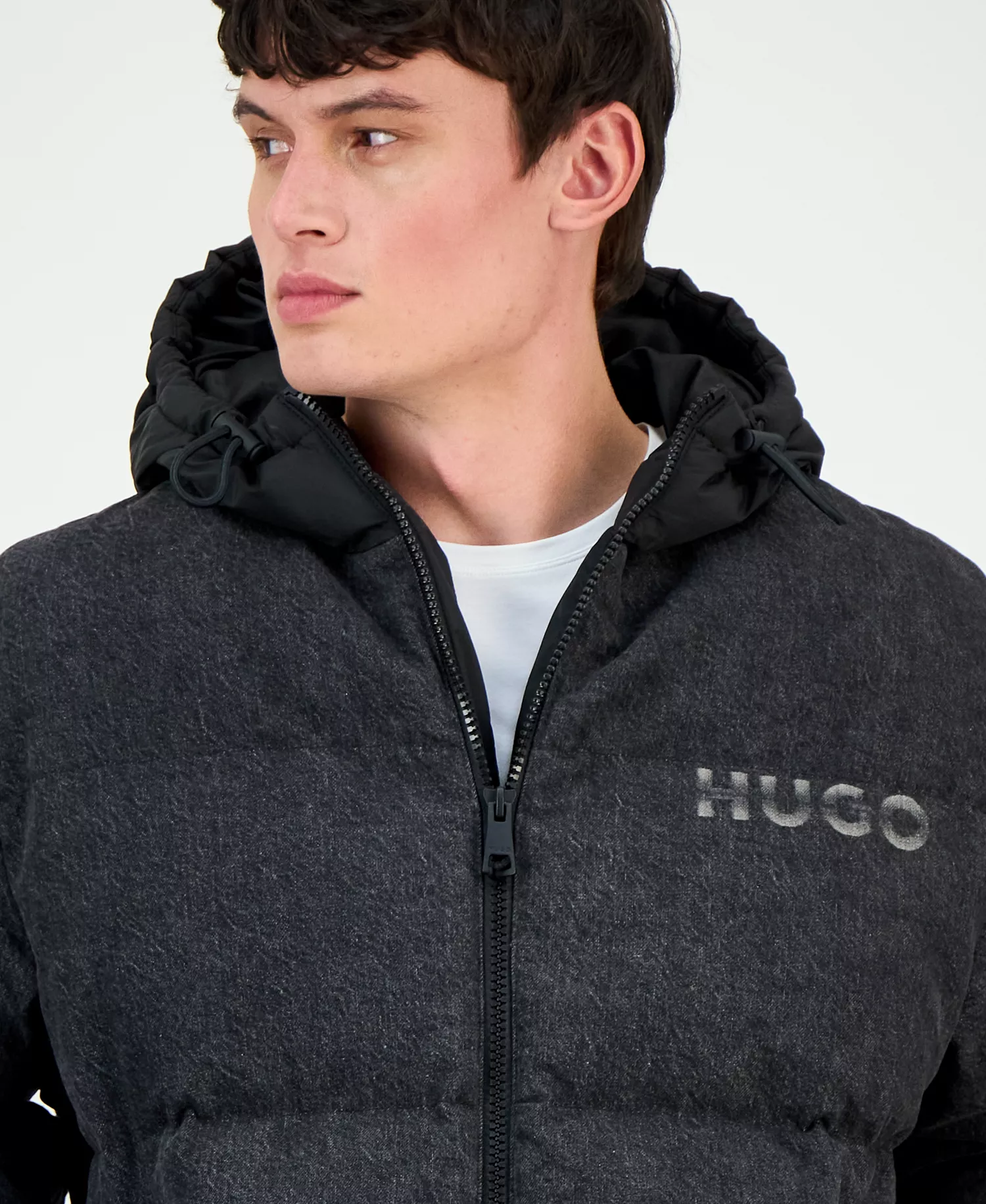 Men's Bowan Zip-Front Hooded Jacket - Black - 2XL