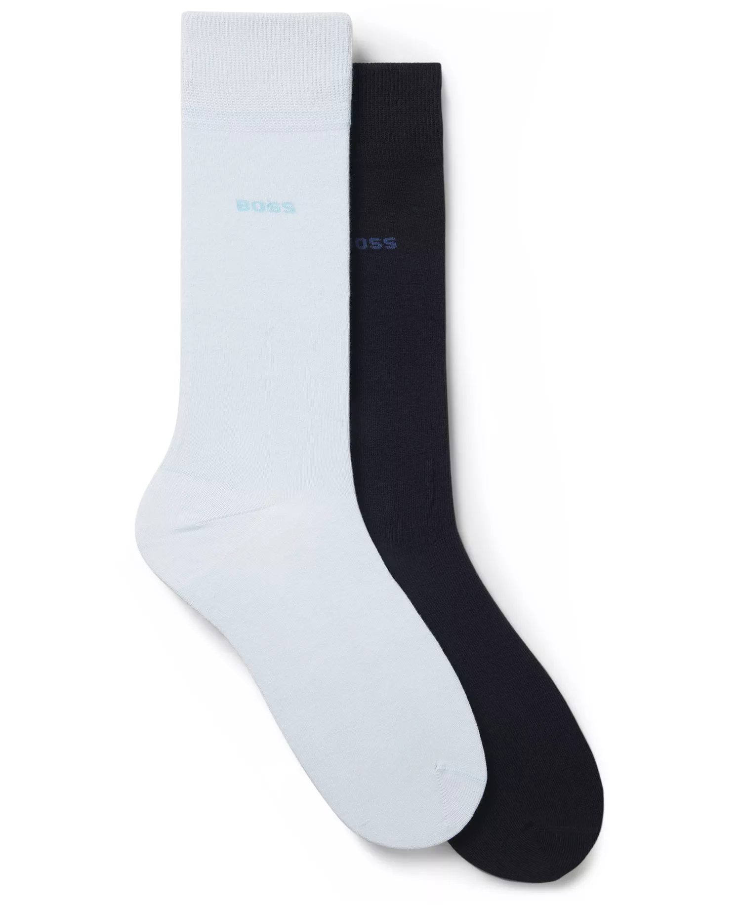 Men's Solid Socks, 2-Pack - Blue/Navy - 7-13